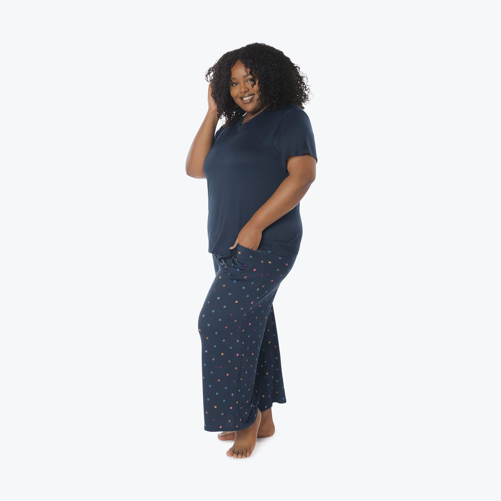 Boomerang Relaxed Tee & Cropped Pants Set