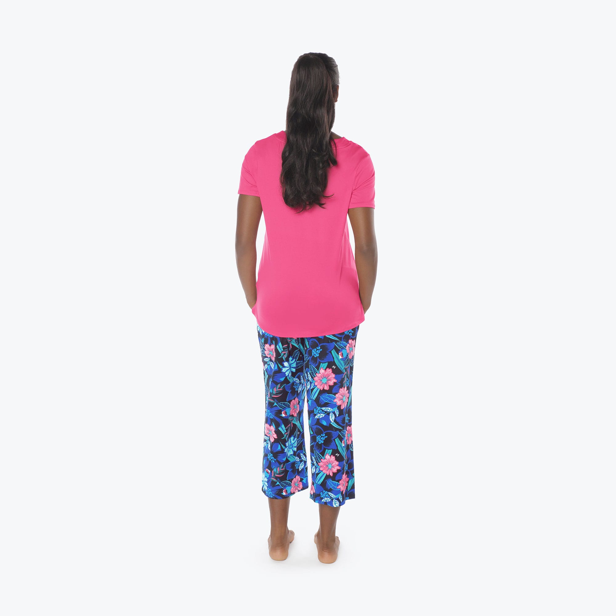 Boomerang Relaxed Tee & Cropped Pants Set
