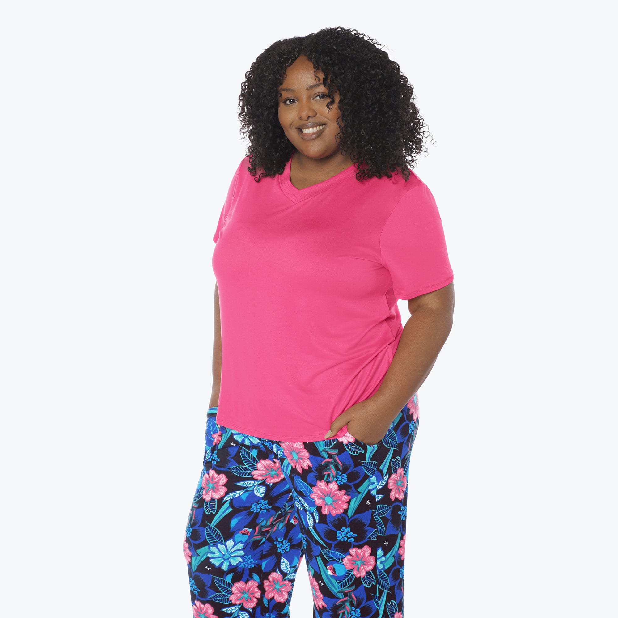 Boomerang Relaxed Tee & Cropped Pants Set