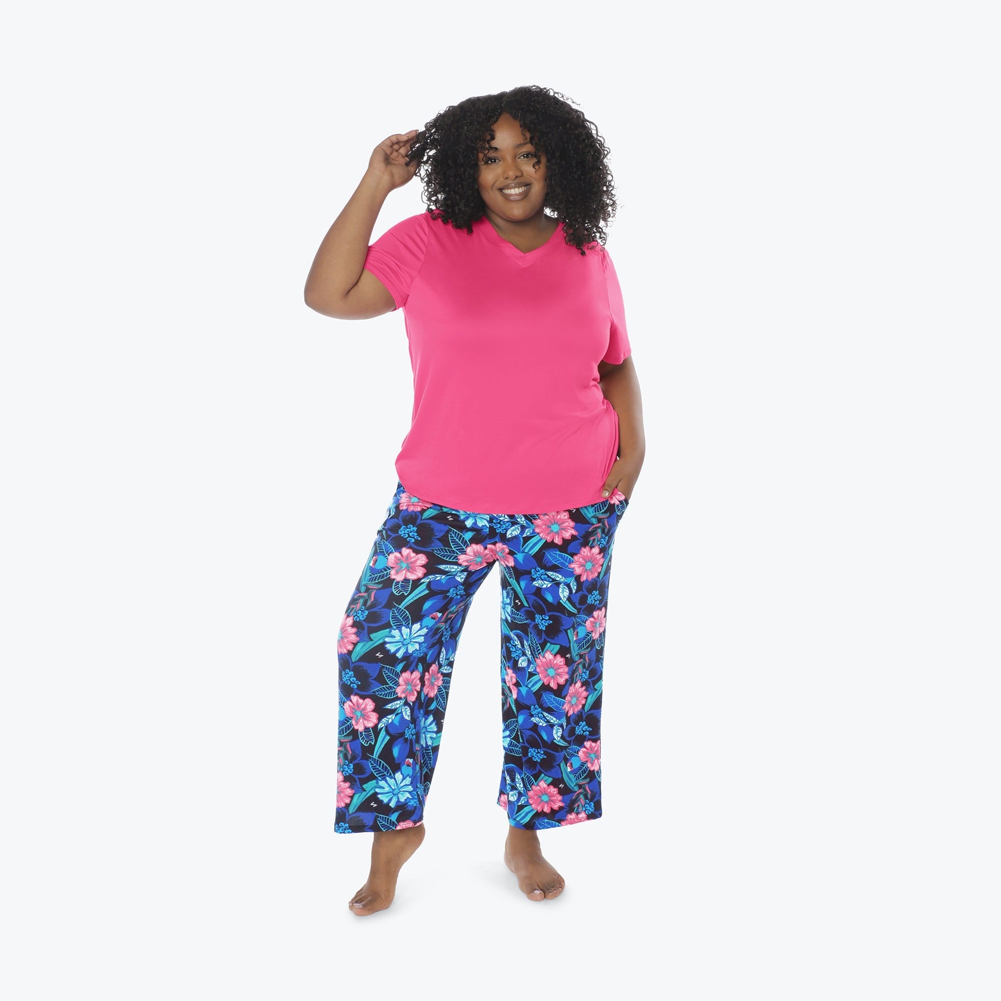 Boomerang Relaxed Tee & Cropped Pants Set