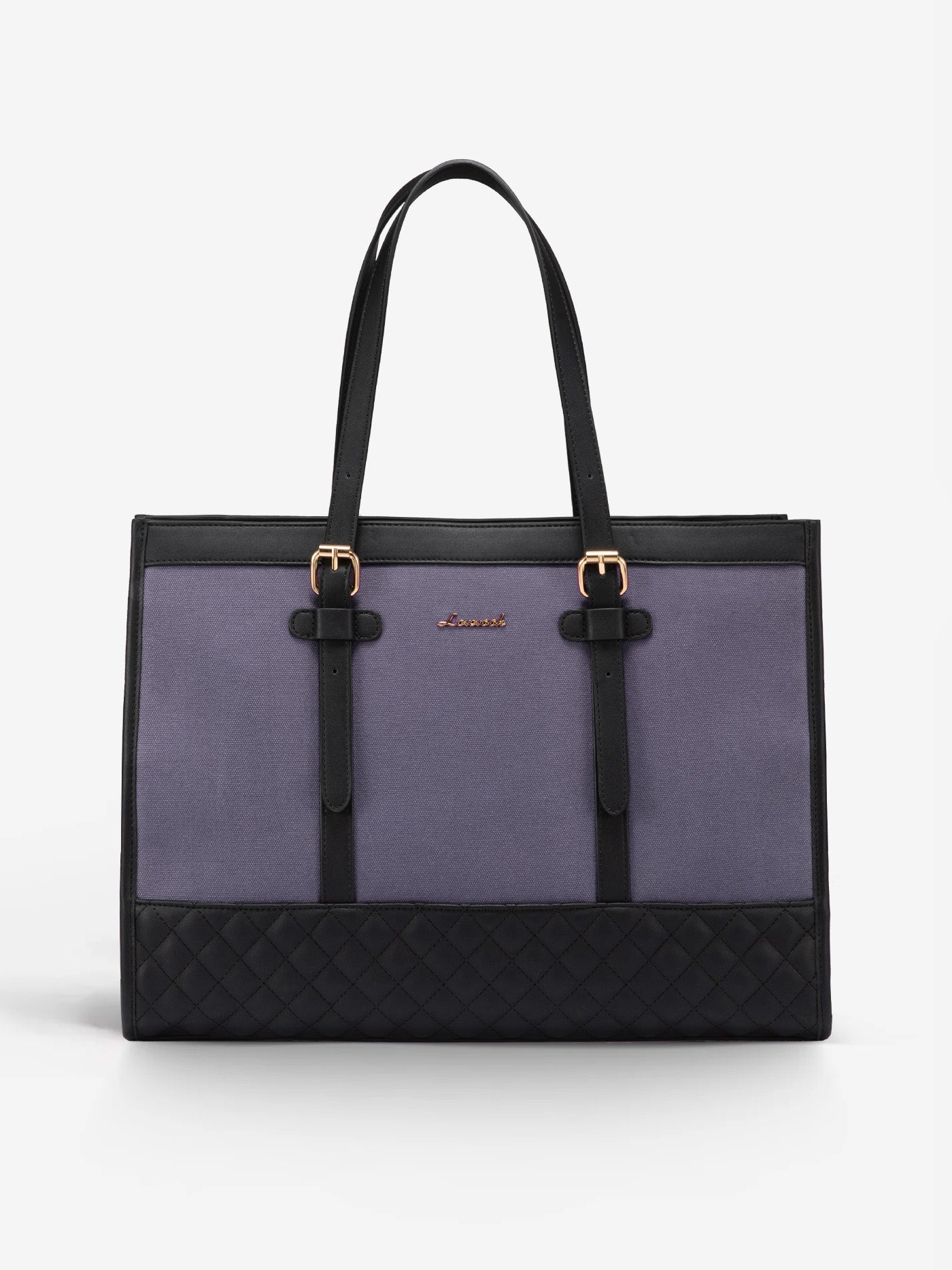 2Pcs Canvas Laptop Tote Bag, 15.6