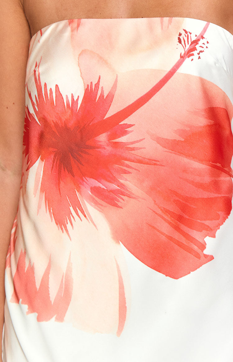 Damia White Floral Maxi Dress