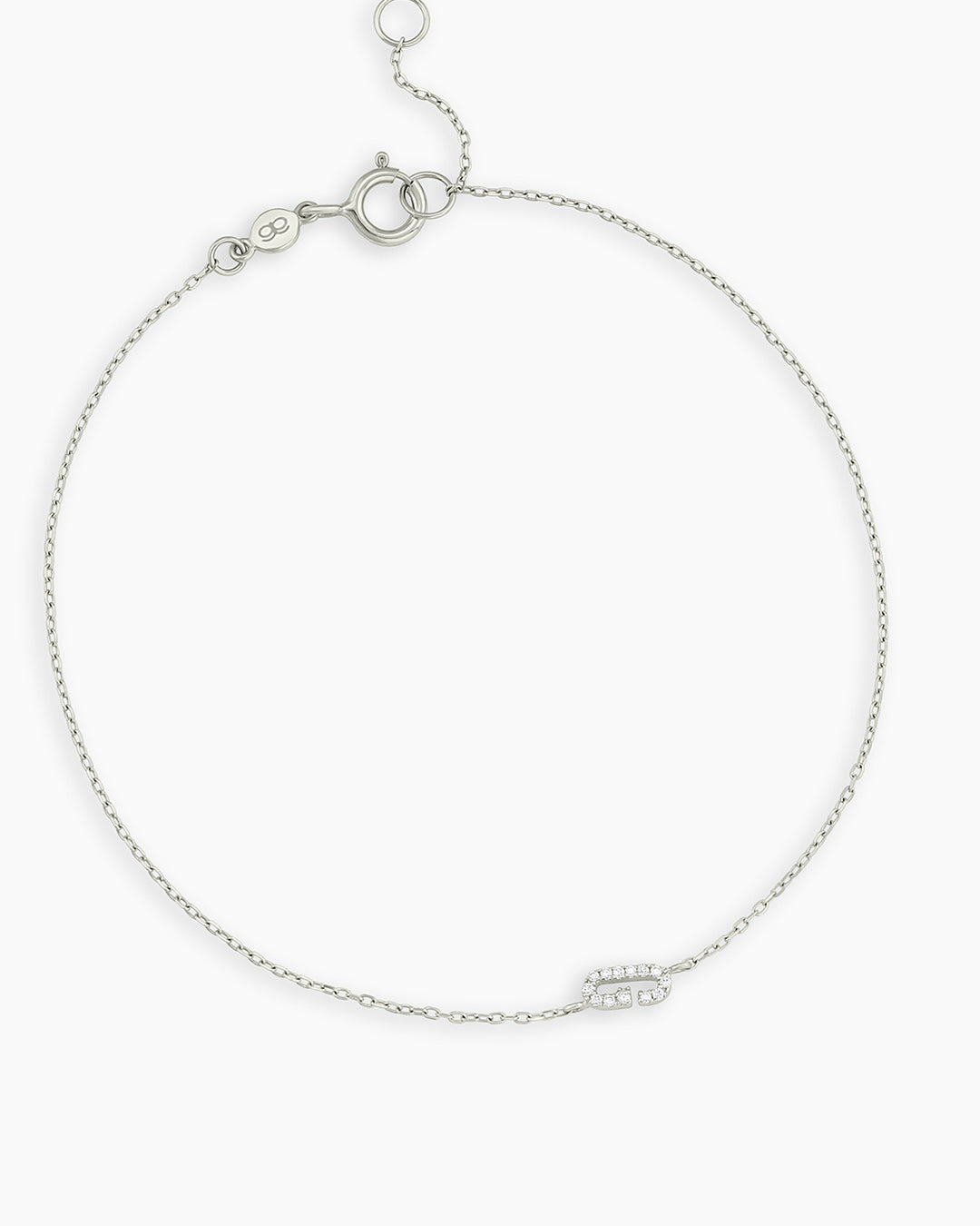 Diamond Pavé Alphabet Bracelet