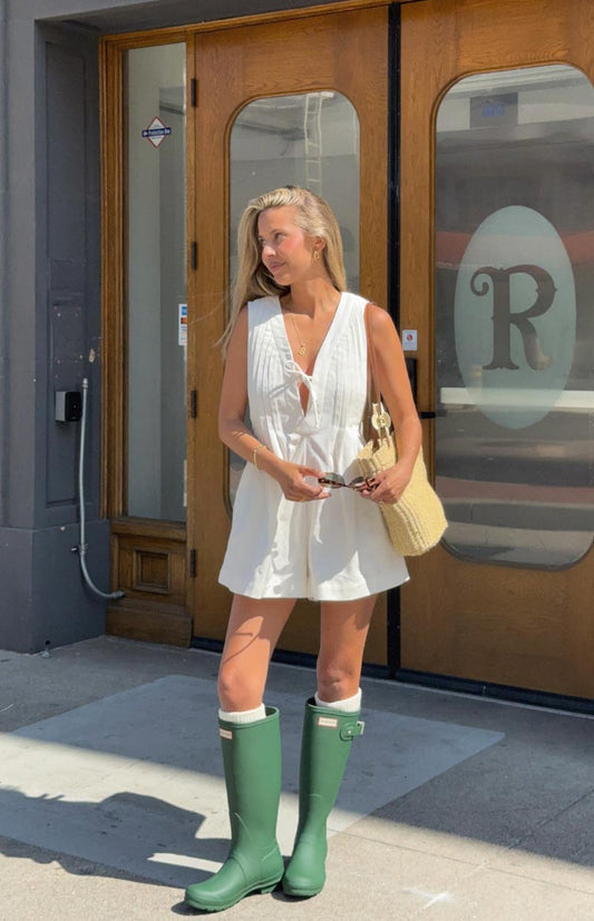 Hector White Playsuit