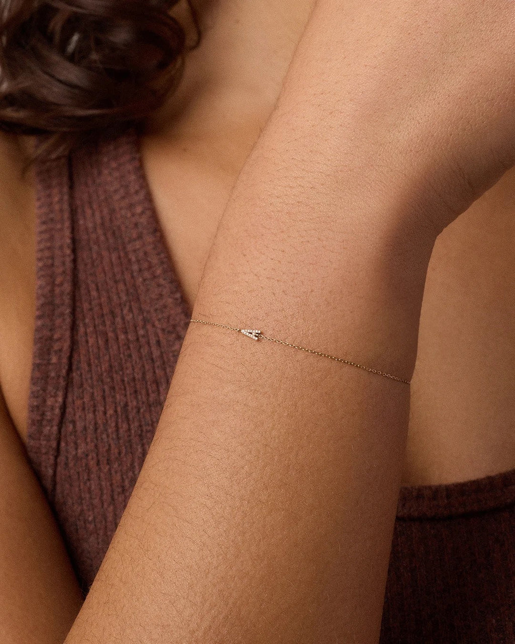 Diamond Pavé Alphabet Bracelet