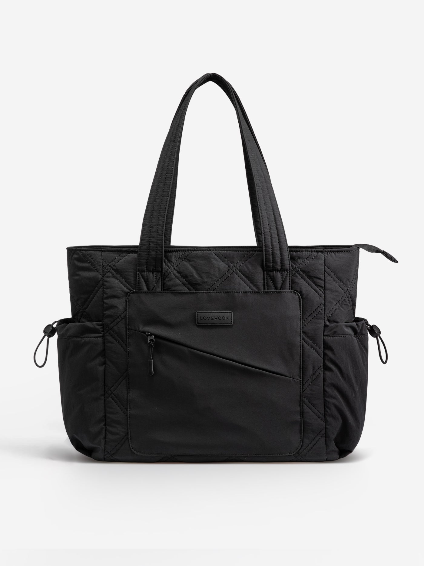 2Pcs Quilted Puffer Tote Bag, 15.6 17.3