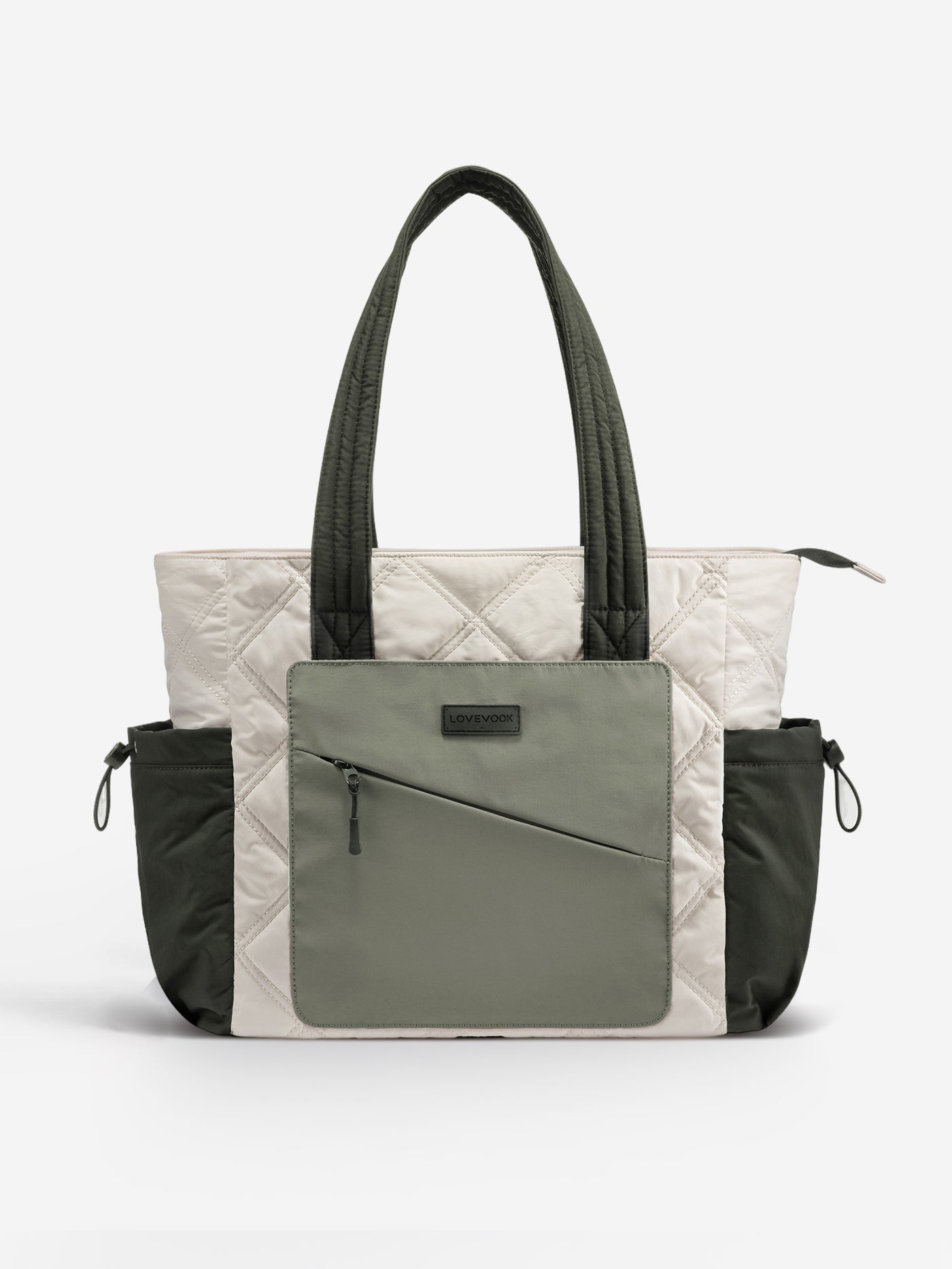 2Pcs Quilted Puffer Tote Bag, 15.6 17.3