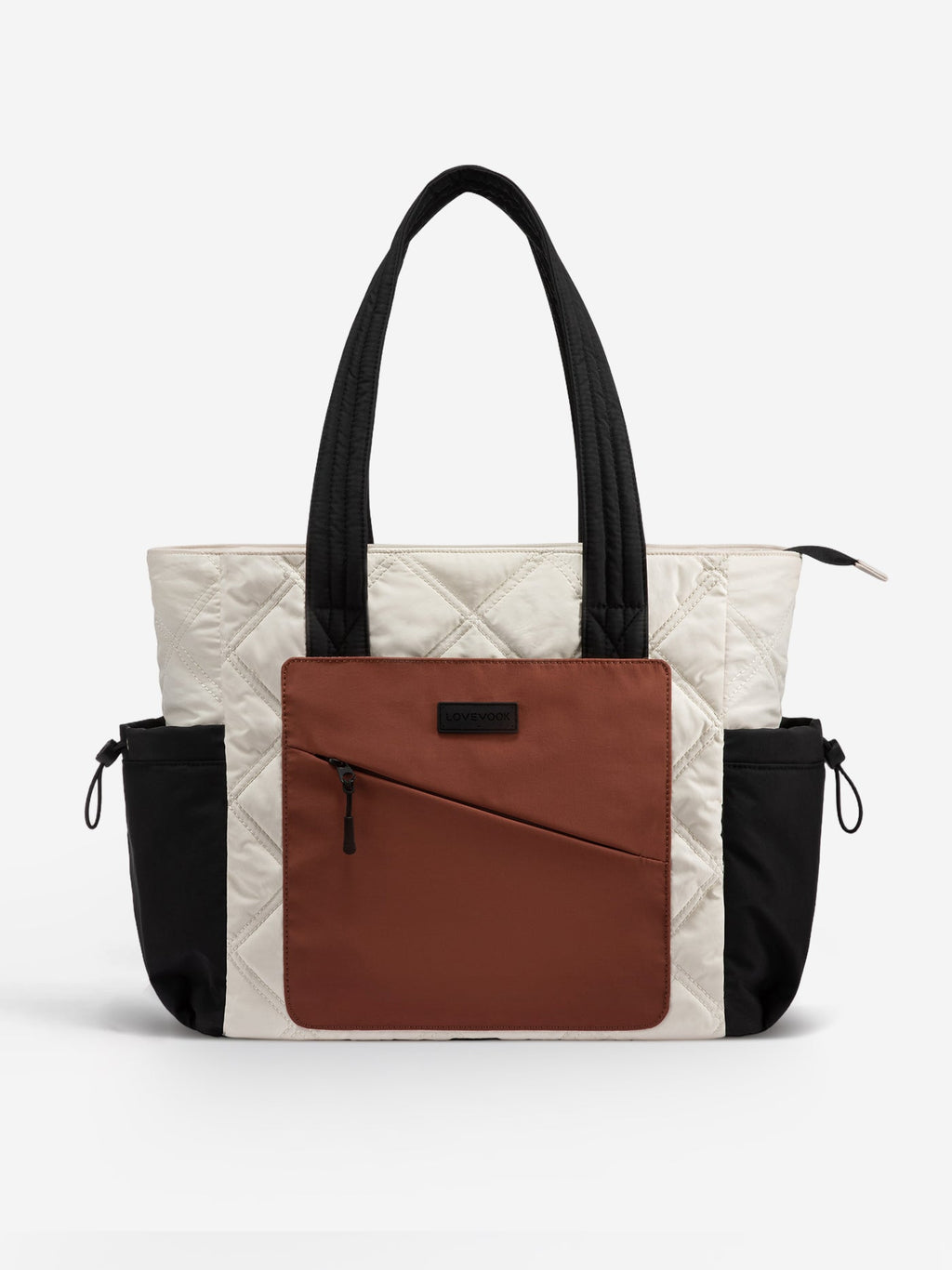 2Pcs Quilted Puffer Tote Bag, 15.6 17.3