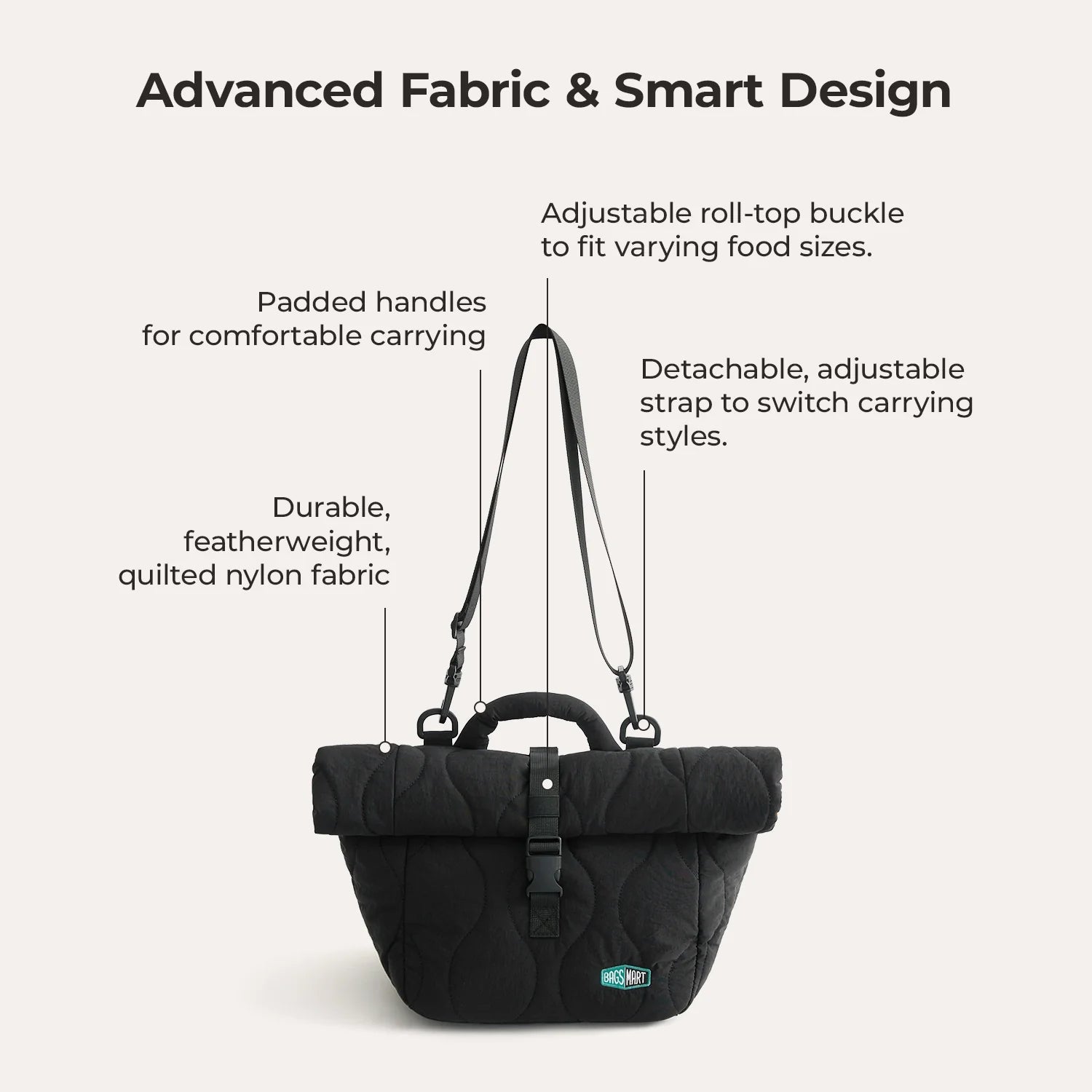 (FREE GIFT) Paz Roll Top Lunch Bag