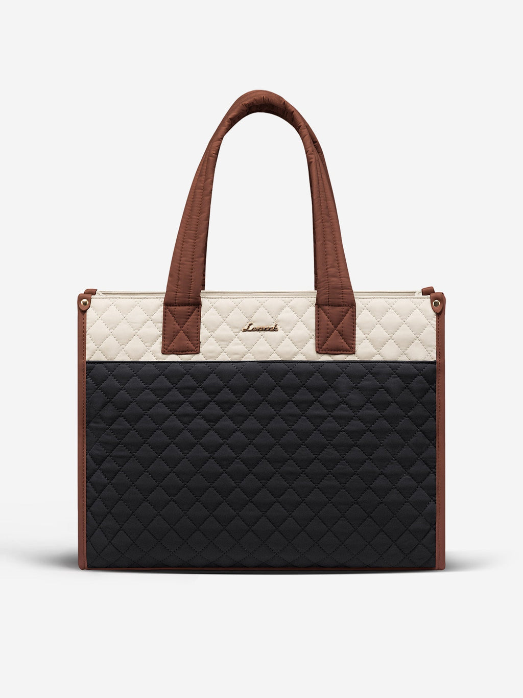 2Pcs Quilted Work Tote Bag, 15.6 17.3