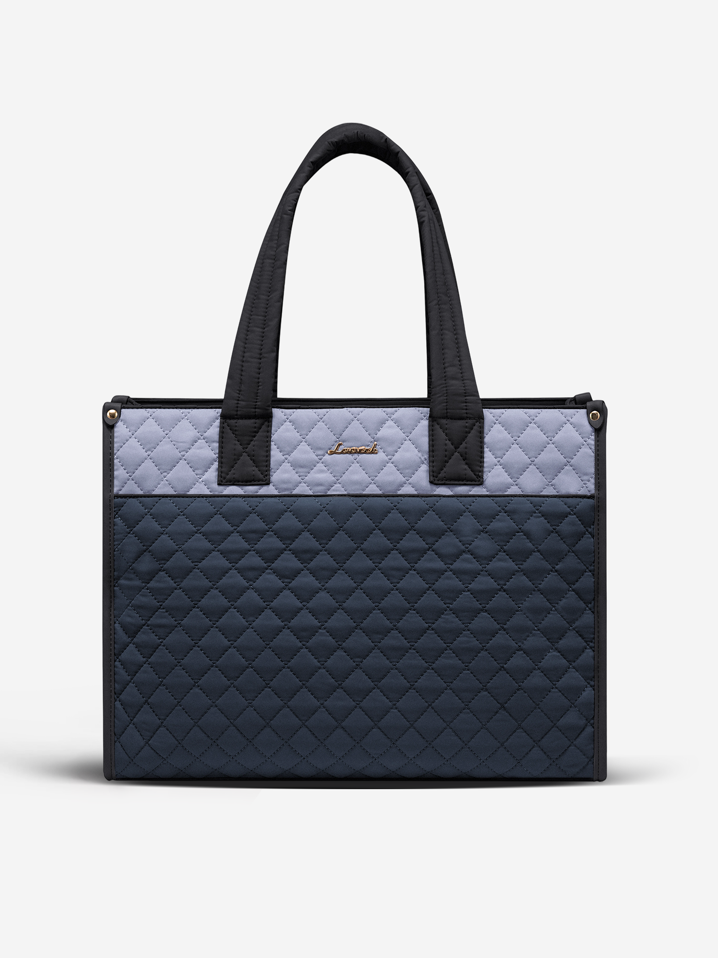 2Pcs Quilted Work Tote Bag, 15.6 17.3