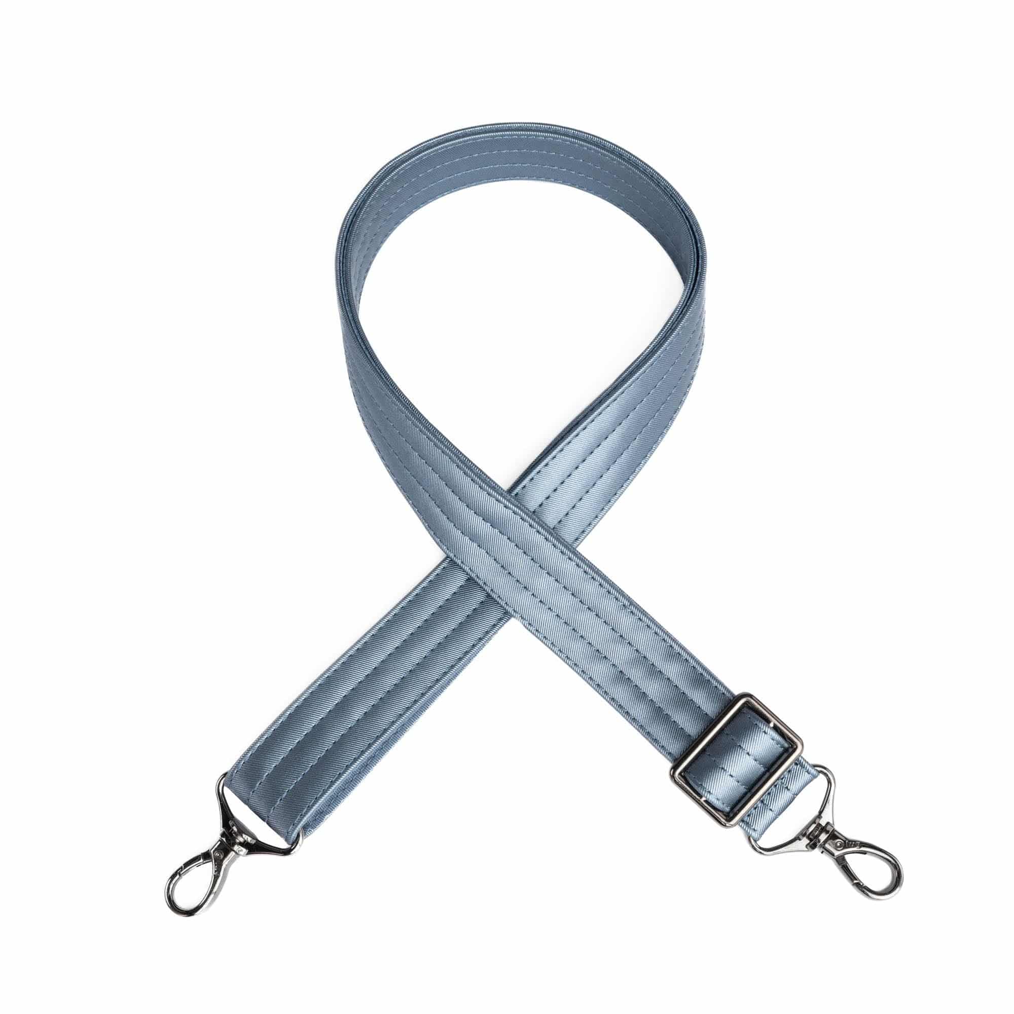 Adjustable Webbed Satin Luxe VL Bag Strap - 1.25