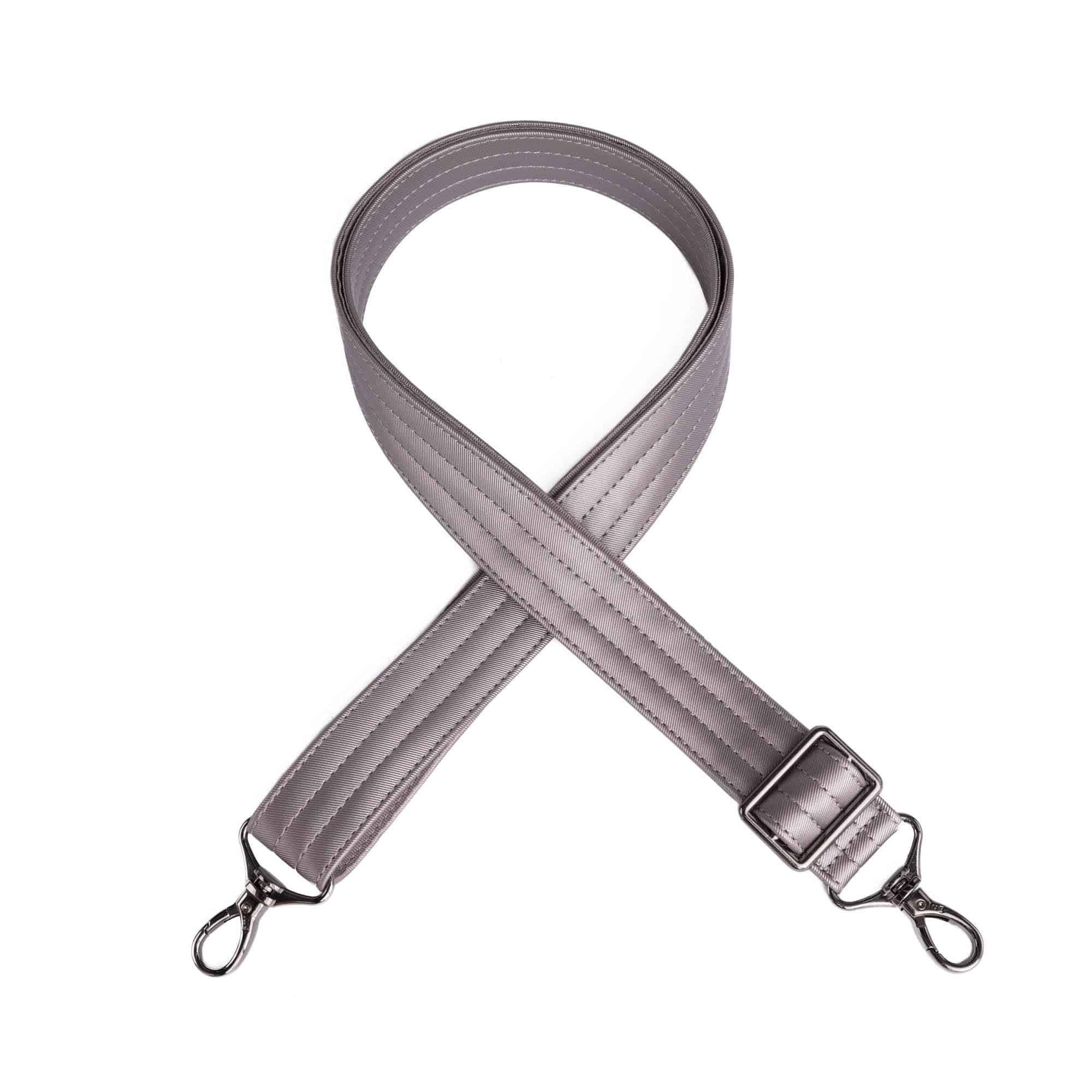 Adjustable Webbed Satin Luxe VL Bag Strap - 1.25