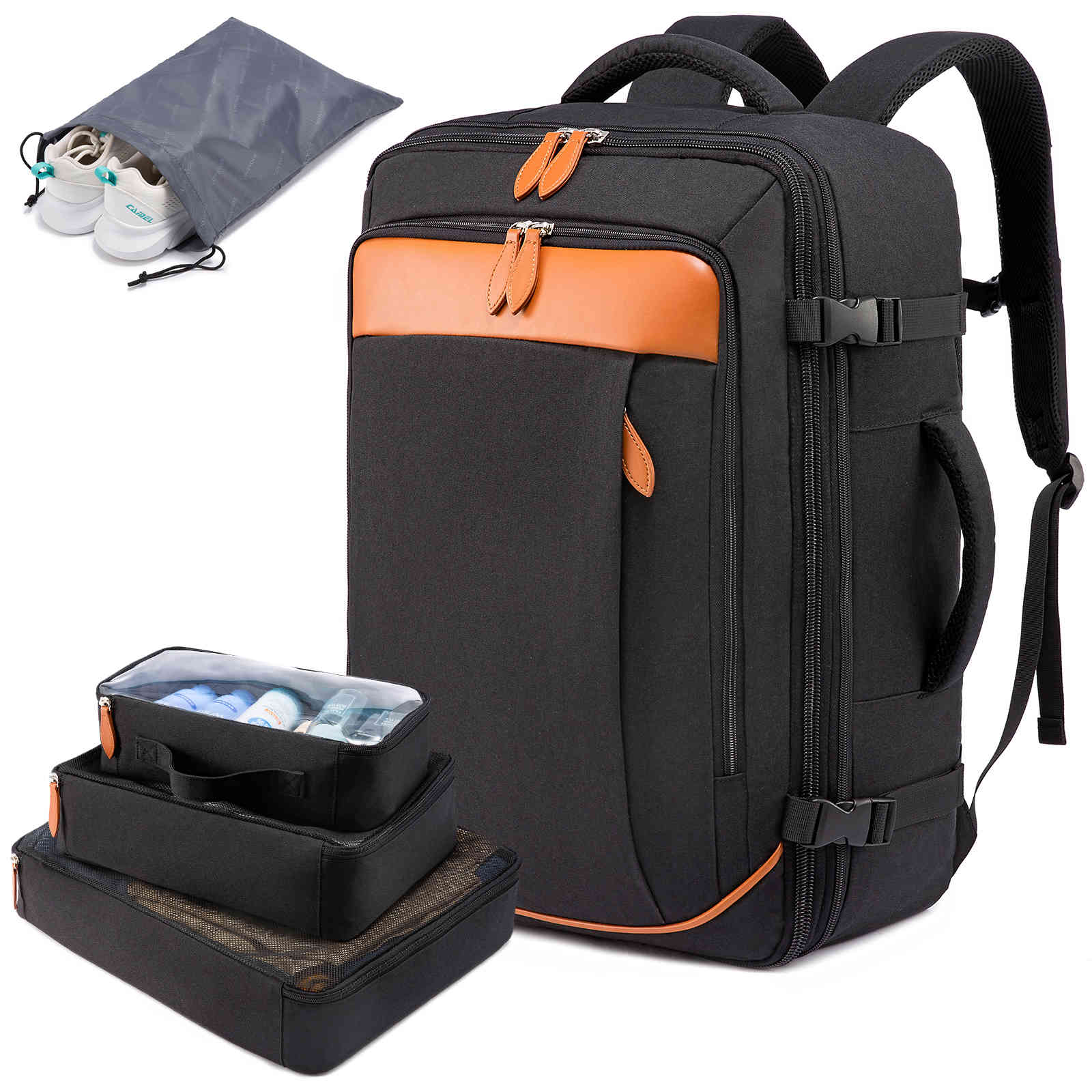 5Pcs Carry on Travel Backpack 40L/45L, 1995