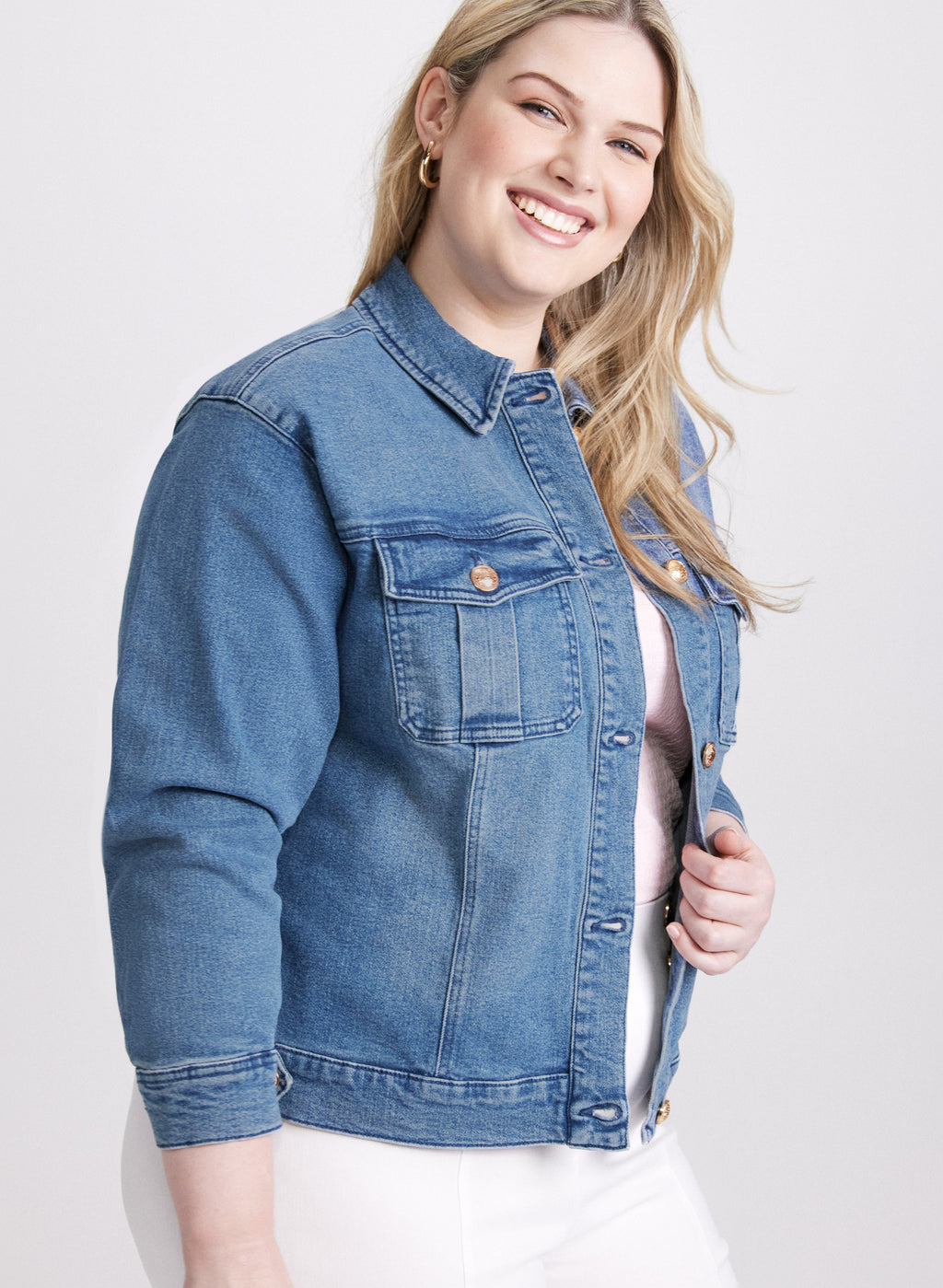 Button-Down Denim Jacket