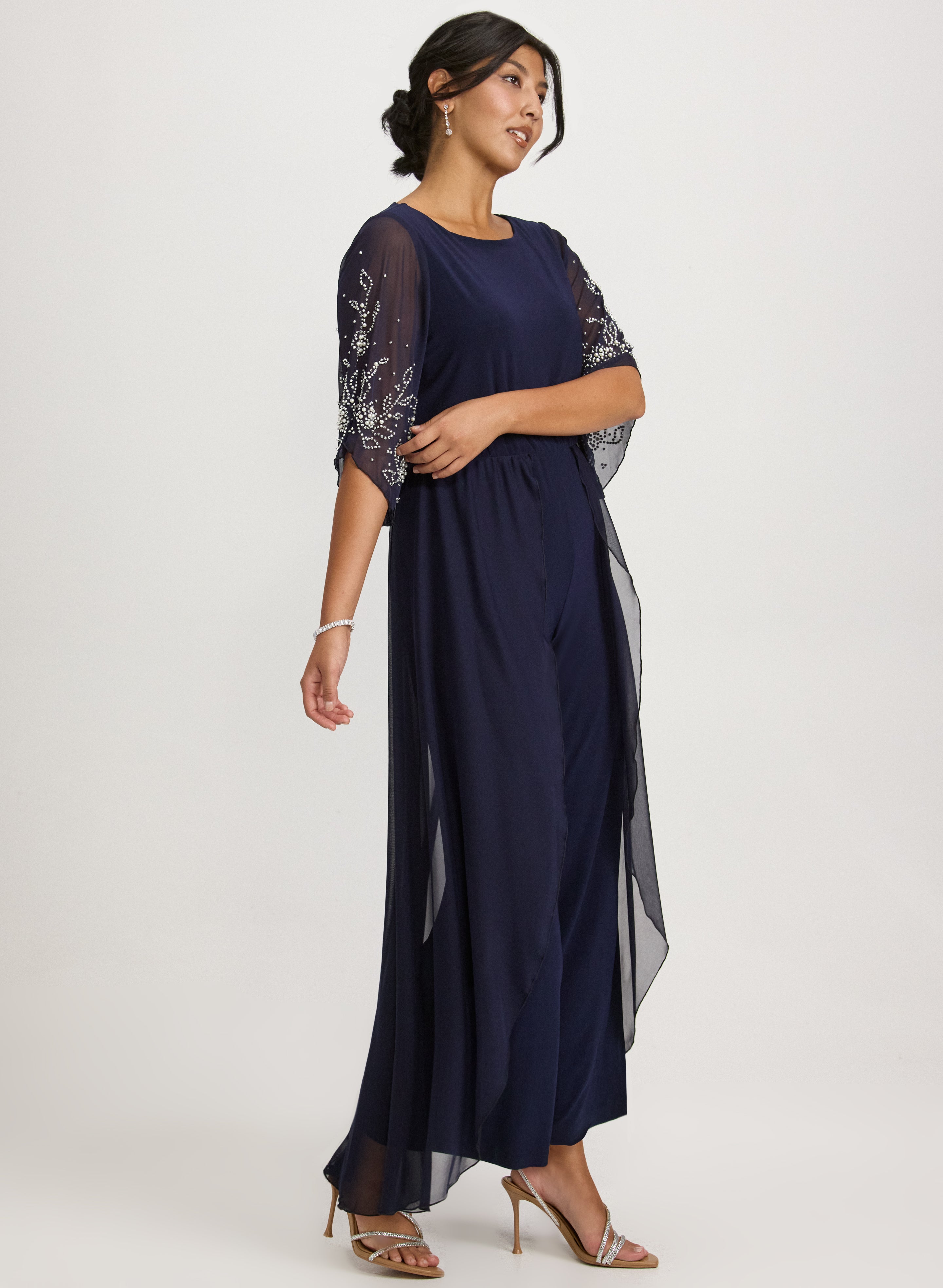 Cocktail 3/4 Sleeve Boat Neck