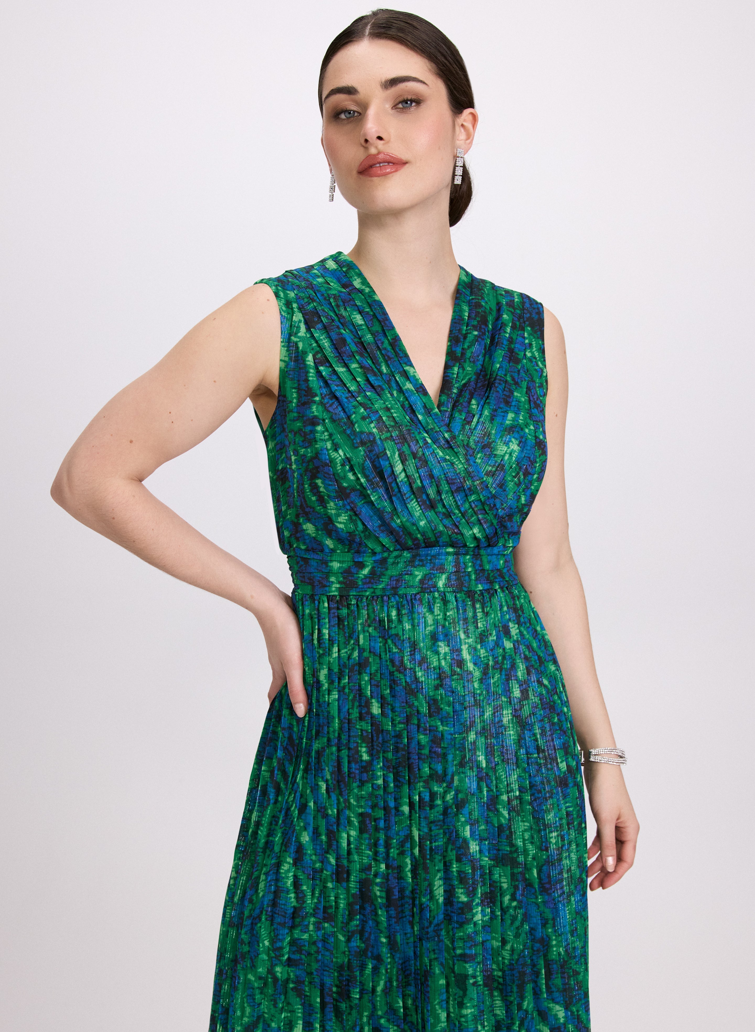 Chiffon Abstract Print Dress