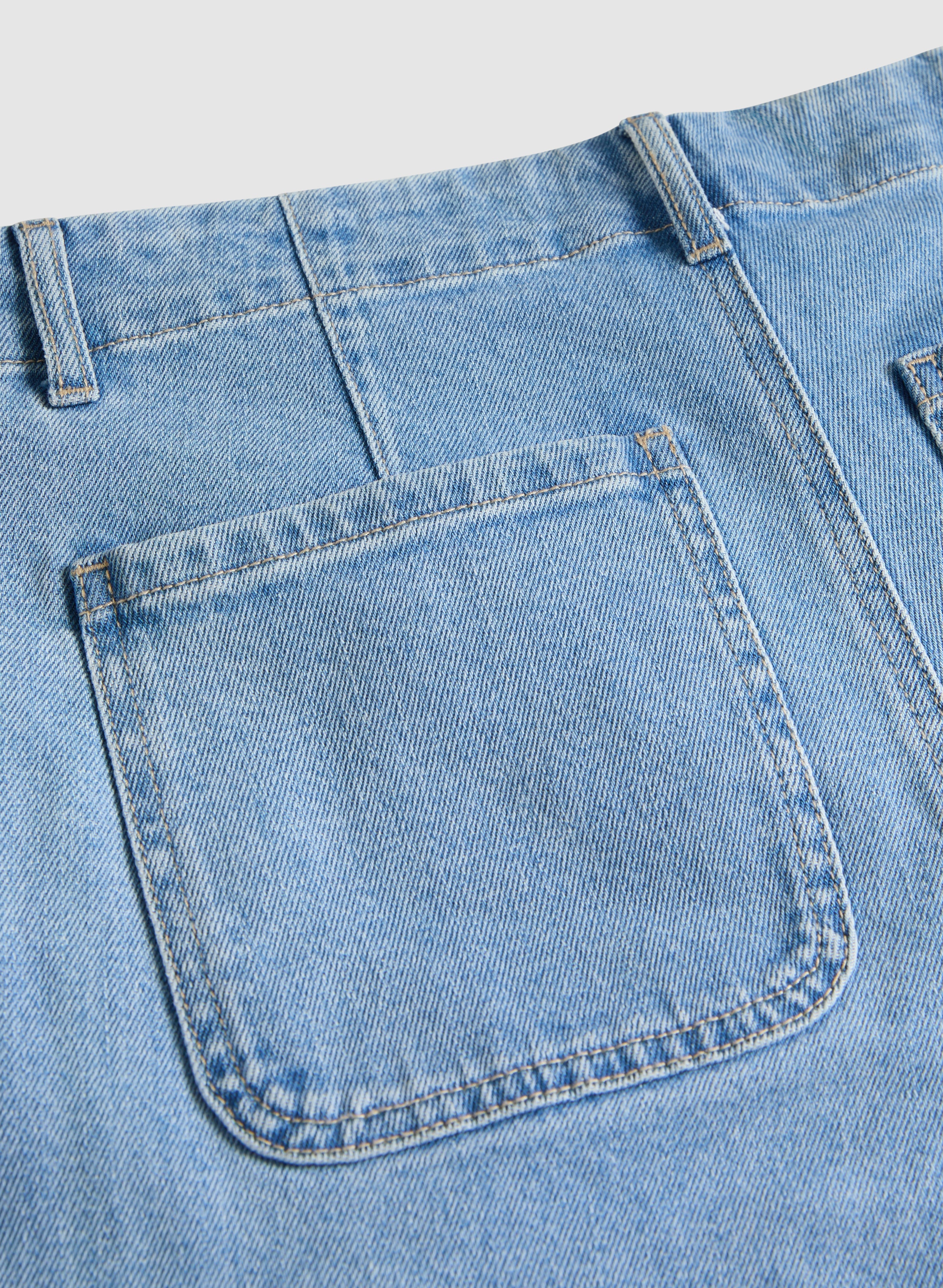 Cropped Wide-Leg Jeans