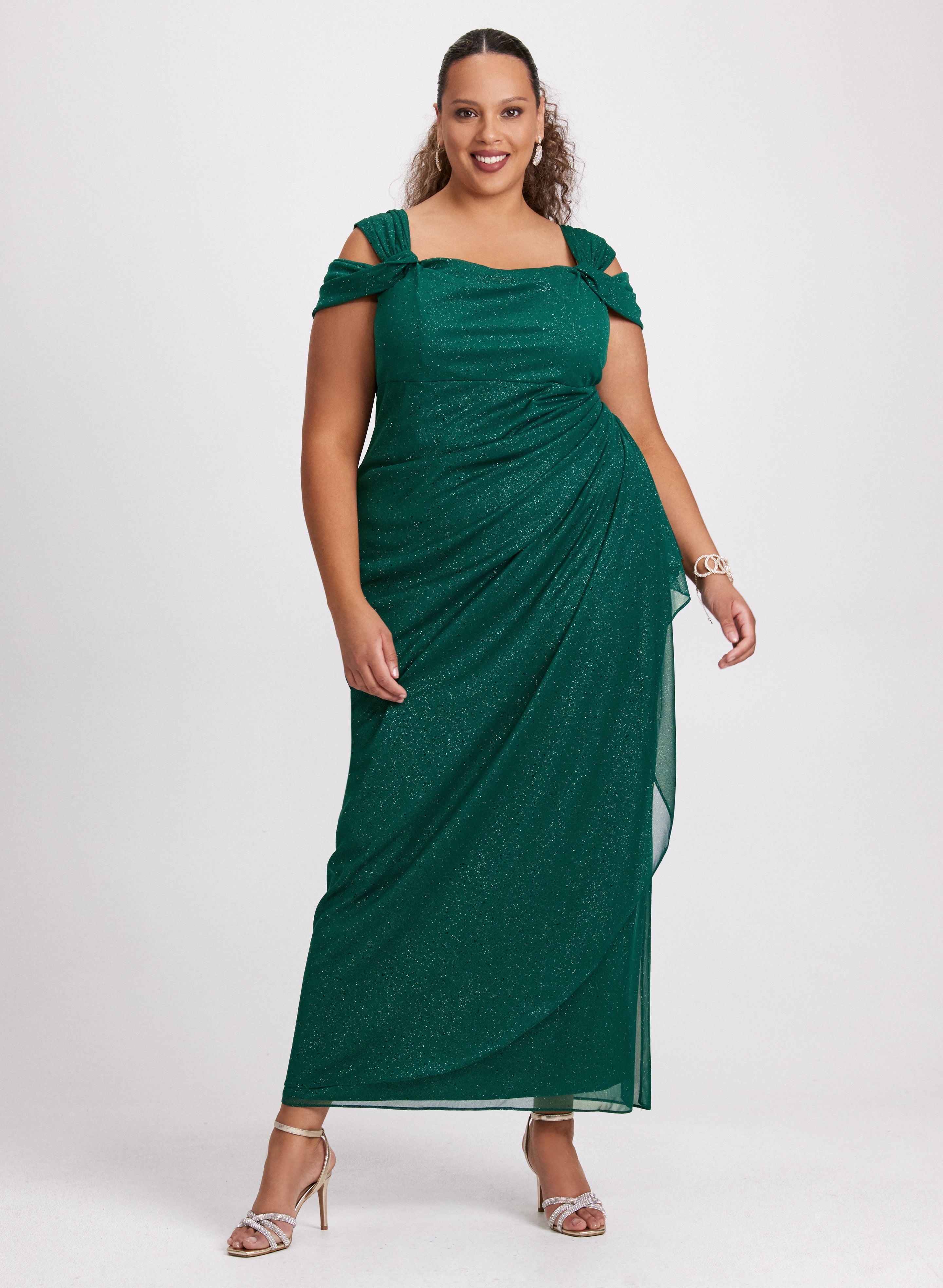 Cold Shoulder Empire Waist Dress