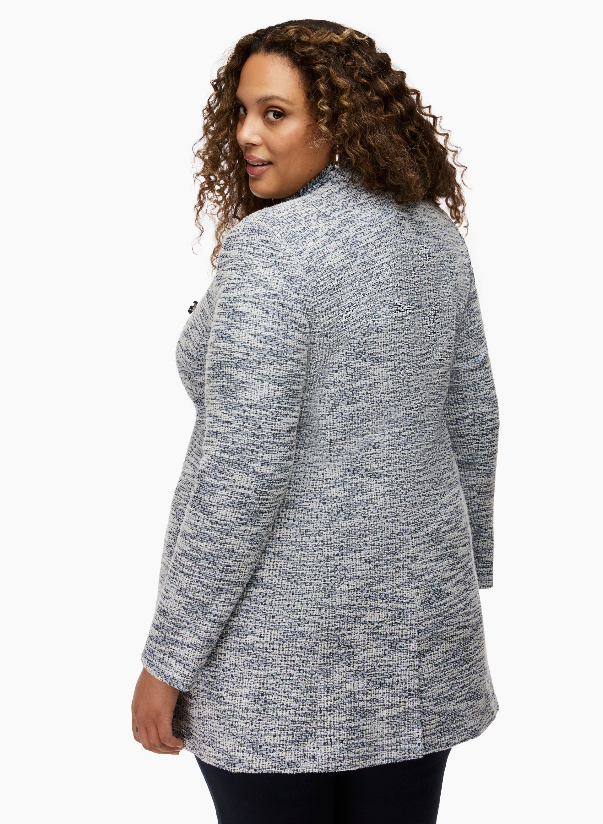 Bouclé Redingote Jacket