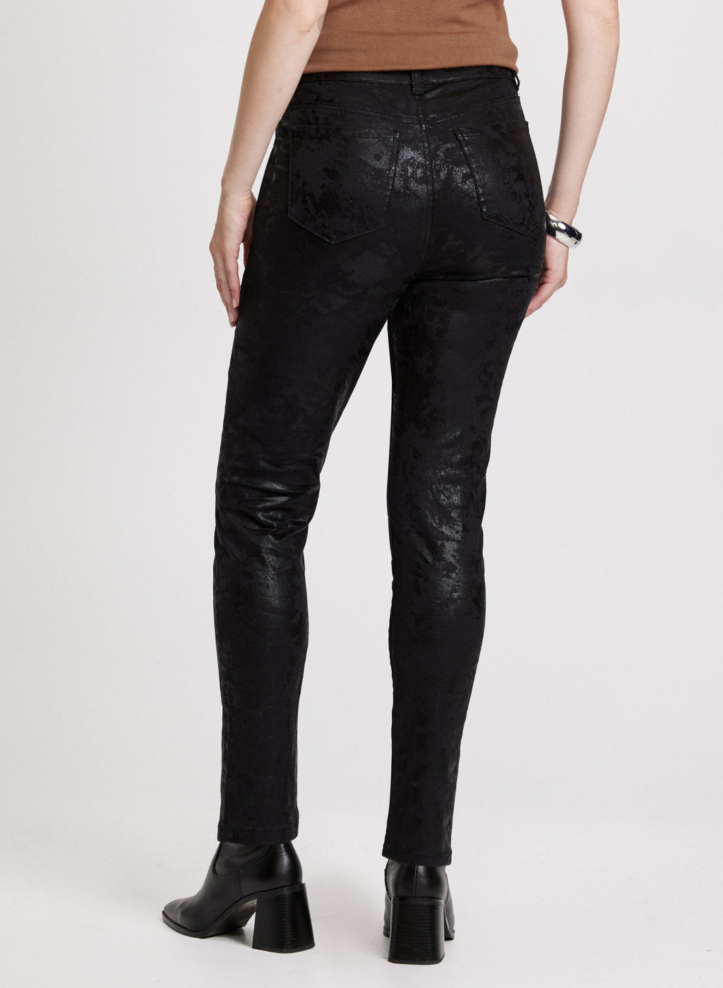 Cheetah Print Slim-Leg Jeans