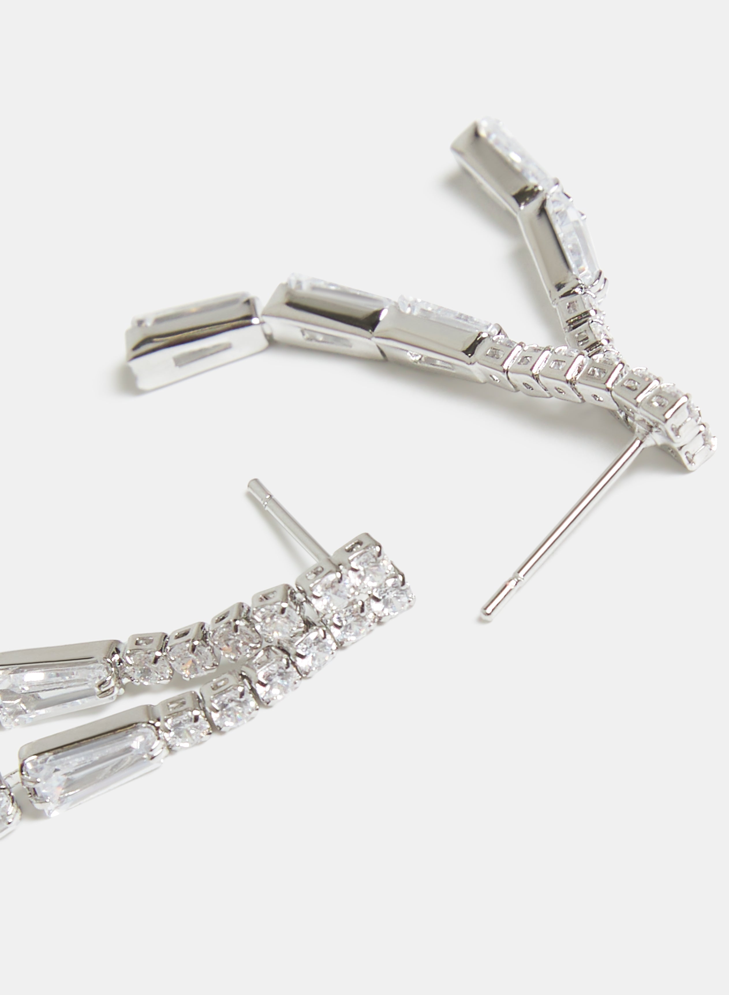 Baguette Dangle Earrings