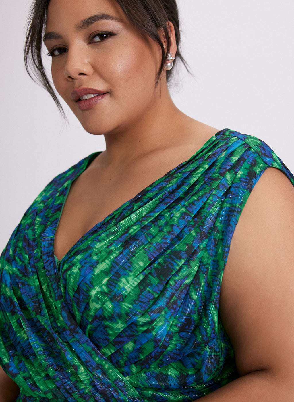 Chiffon Abstract Print Dress