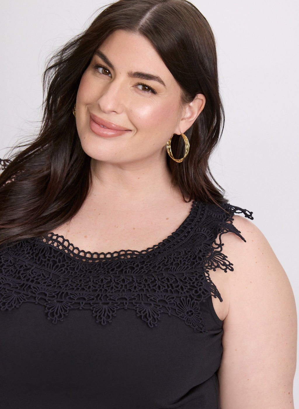 Crochet Appliqué Tank Top