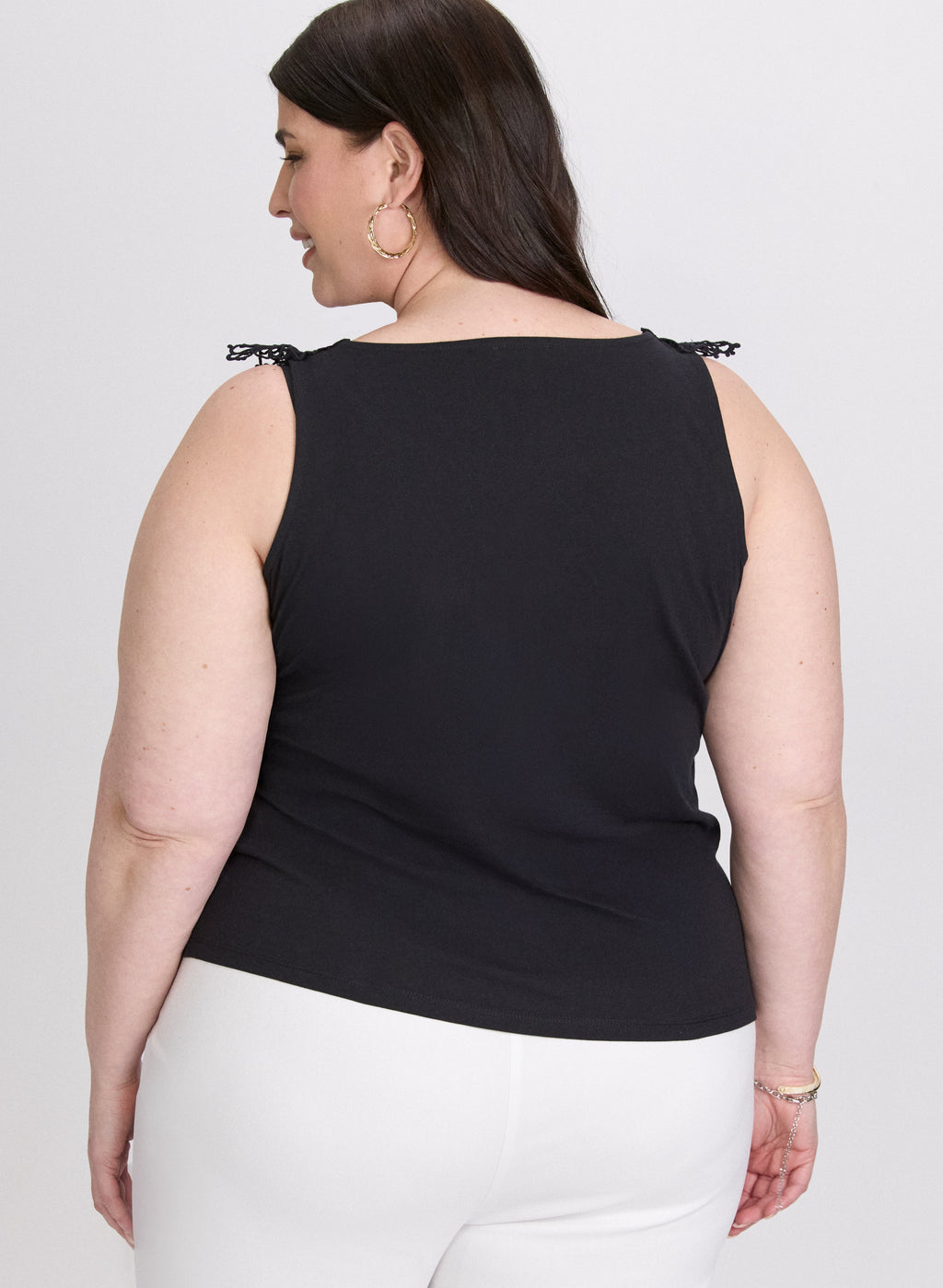 Crochet Appliqué Tank Top