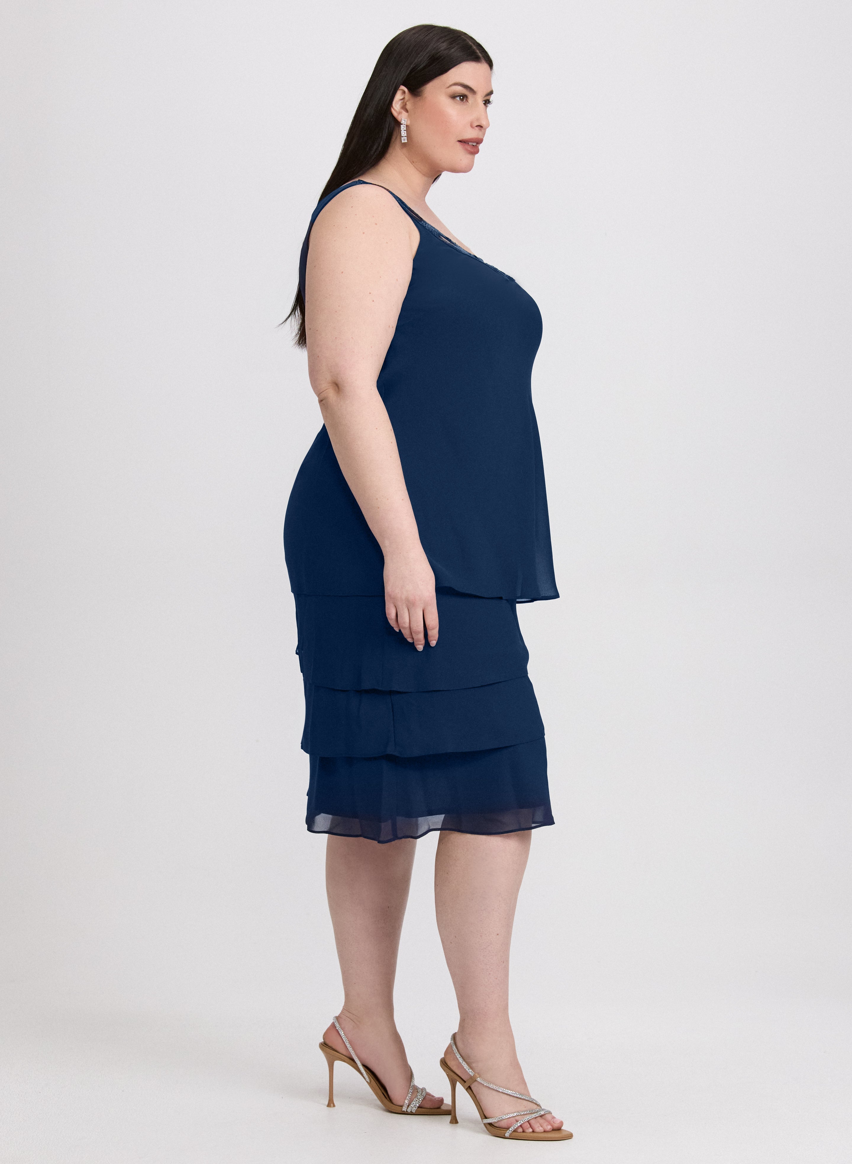 Chiffon Jacket & Dress Set