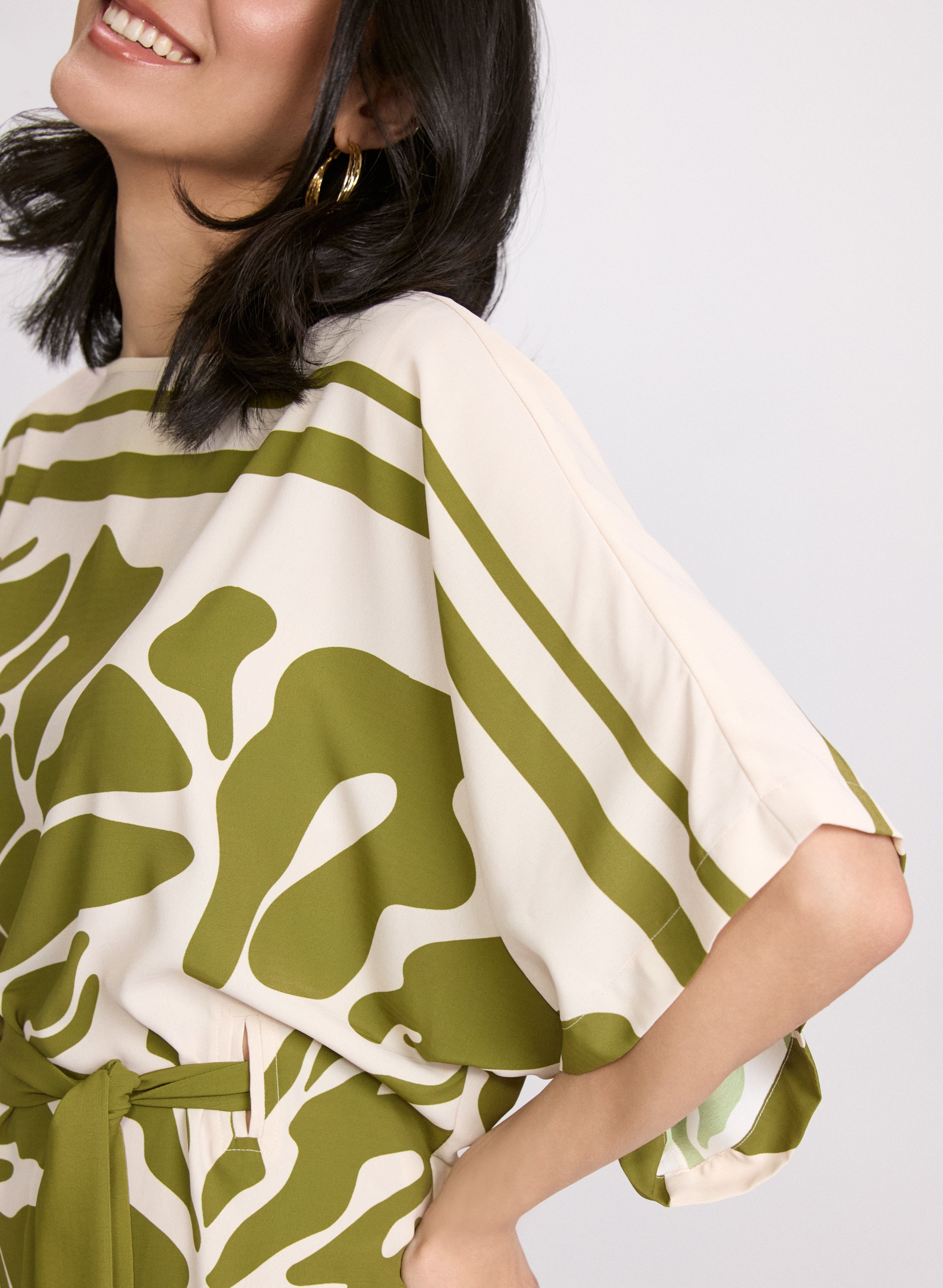 Abstract Print Dress