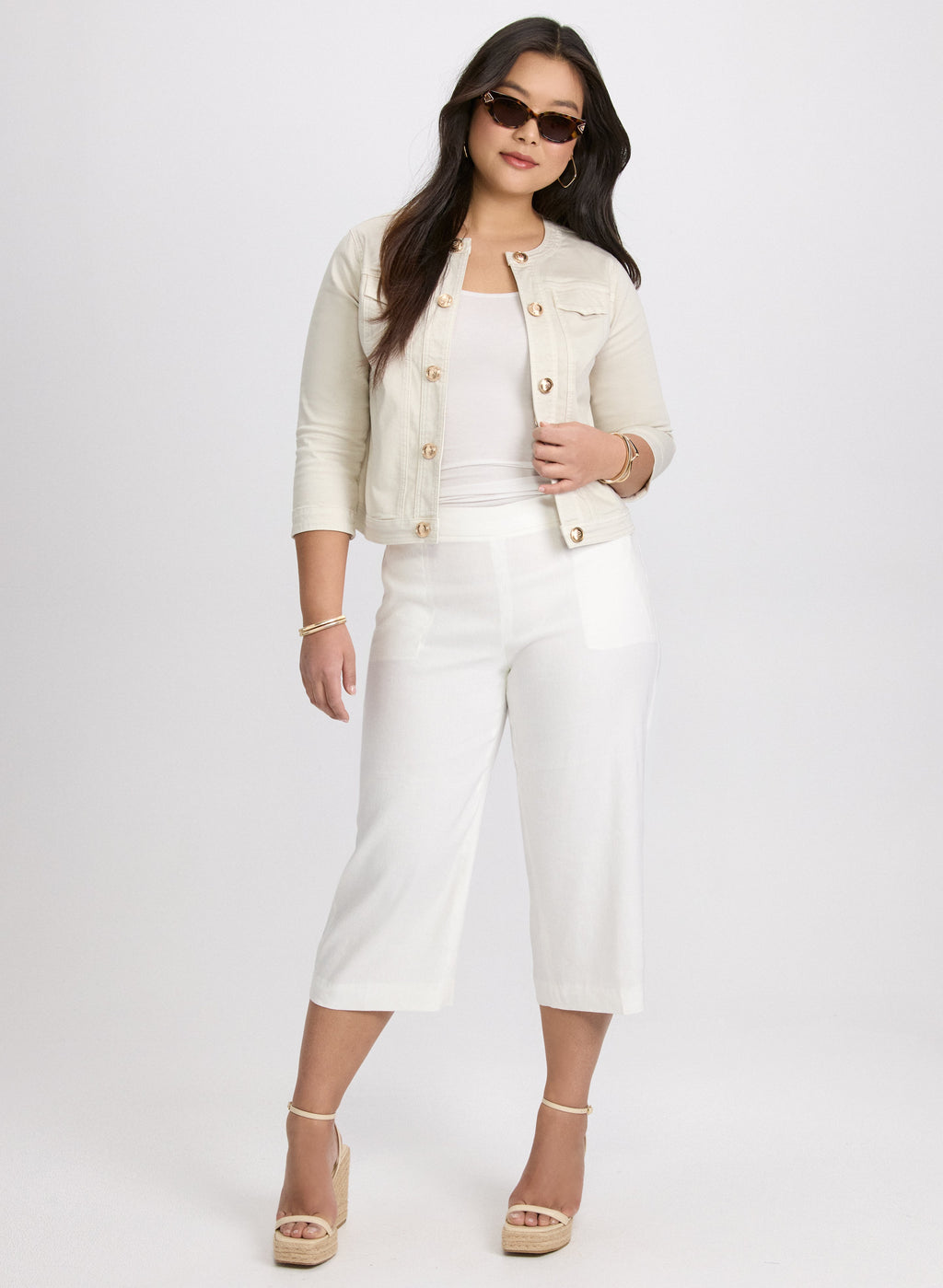 Button Detail Denim Jacket