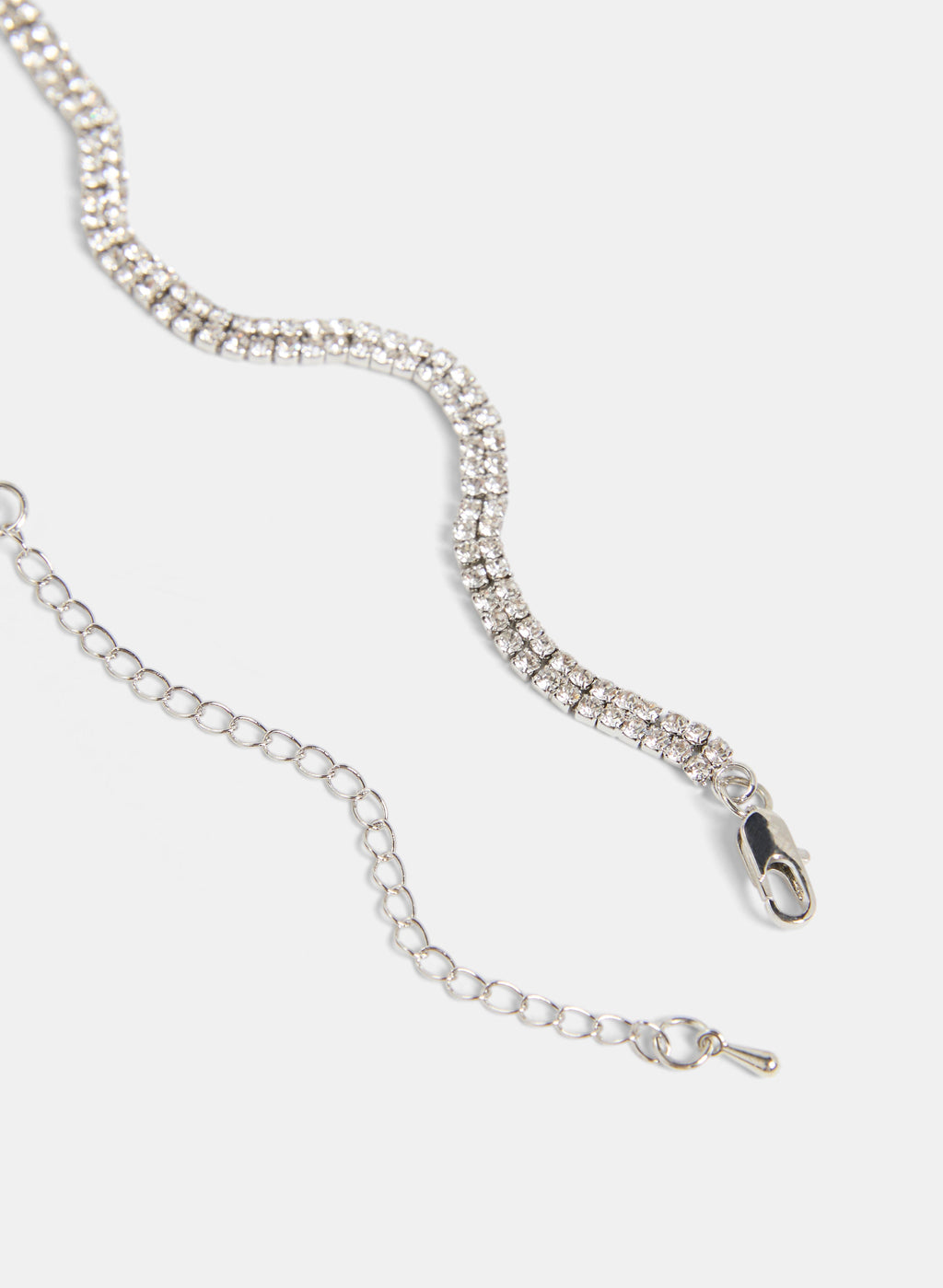 Cubic Zirconia Cascading Necklace