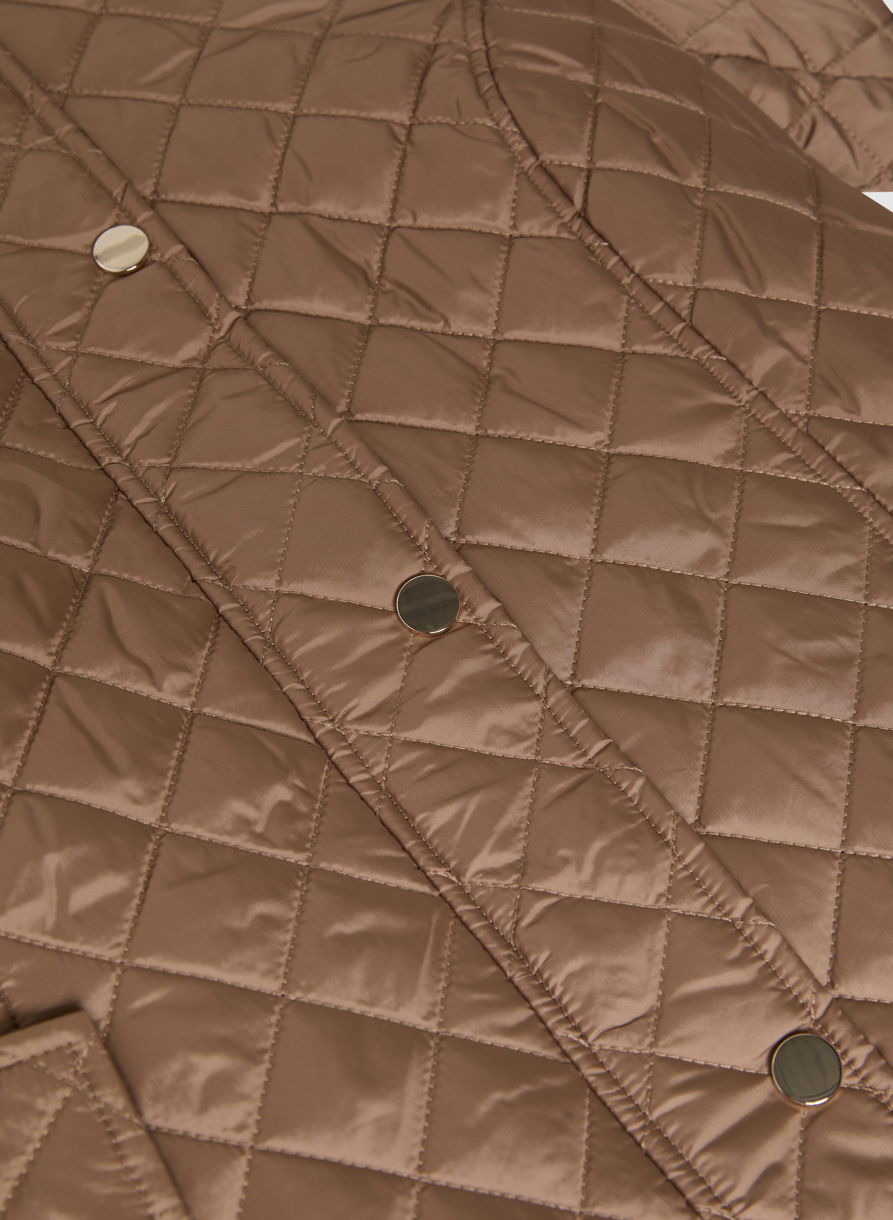 Diamond Quilt Belted Jacket
