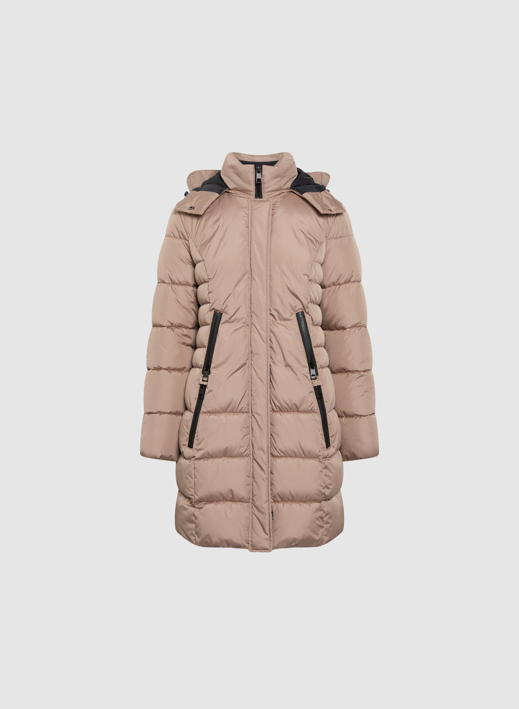 Box Quilt Puffer Coat