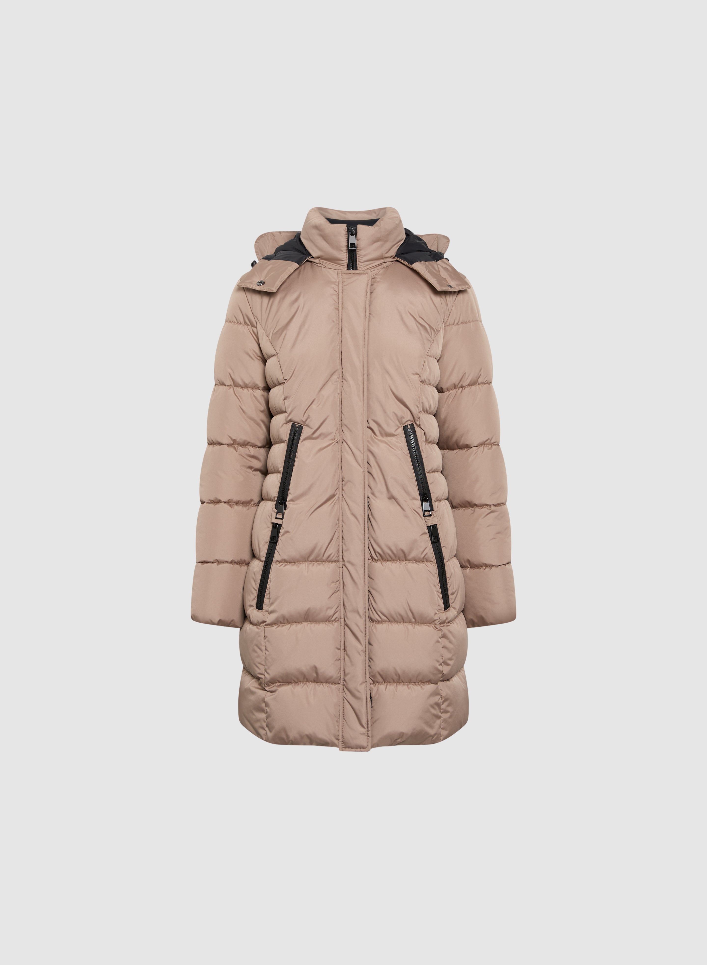 Box Quilt Puffer Coat