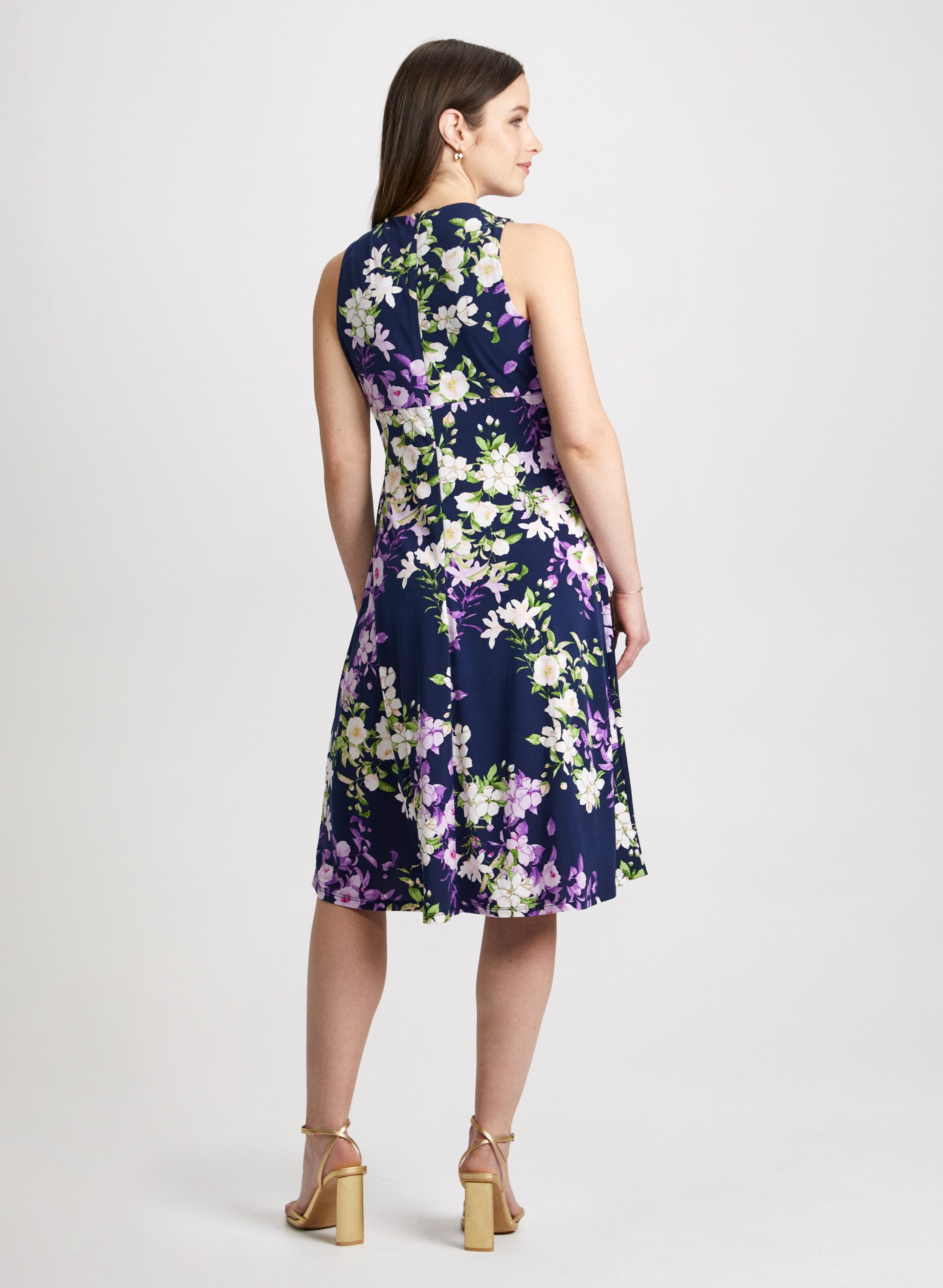Botanical Empire Waist Dress