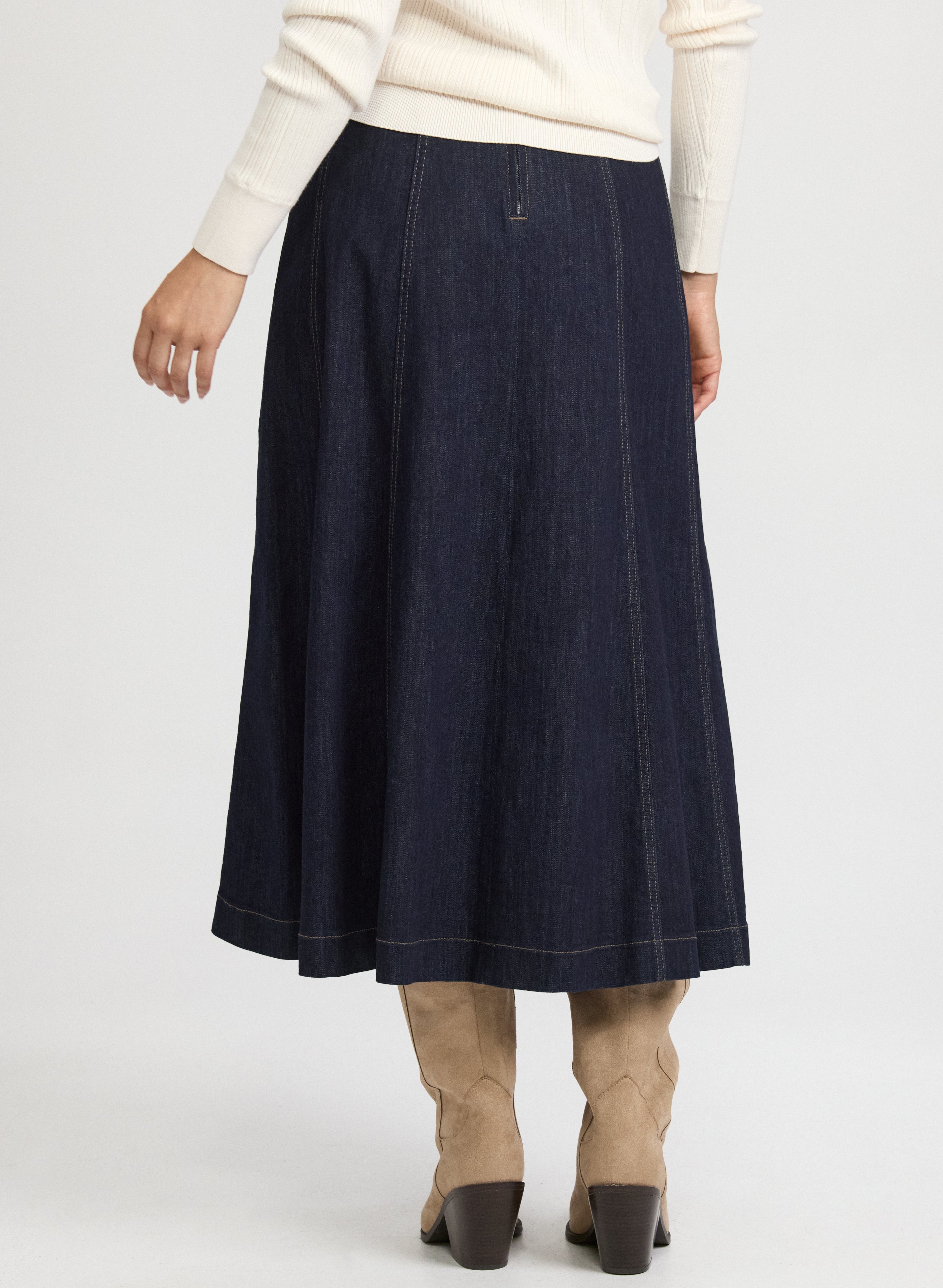 A-Line Denim Skirt