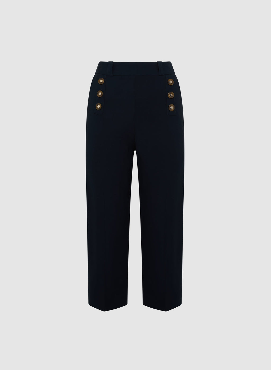 Button Detail Capris