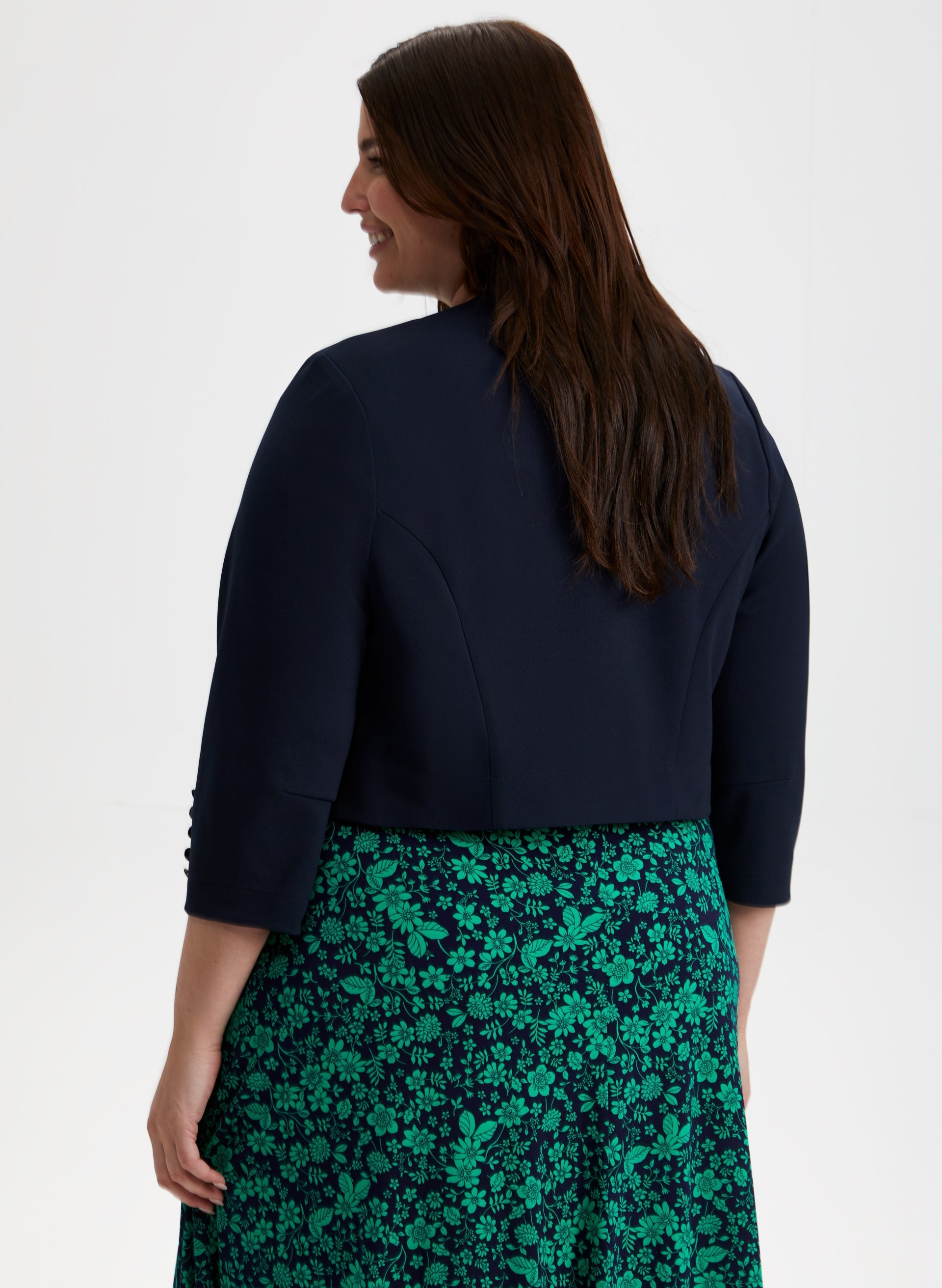 3/4 Button Sleeve Bolero