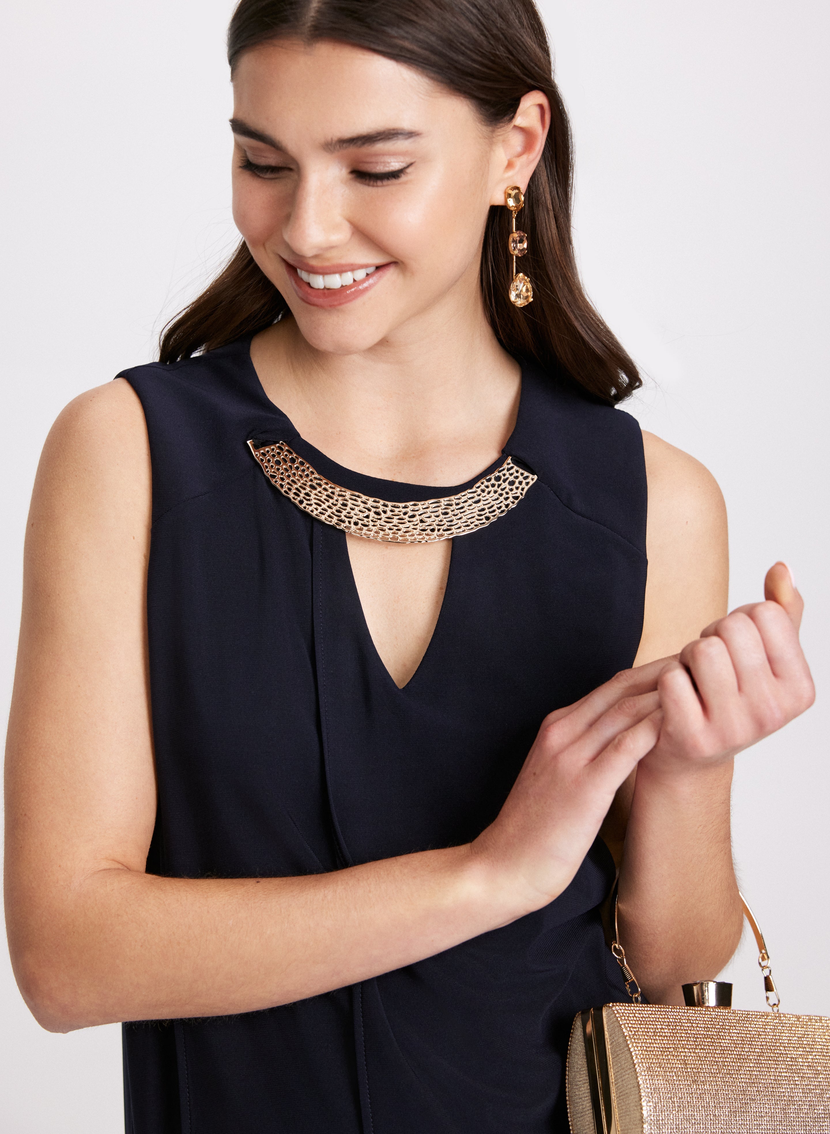 Cut-Out Jersey Dress