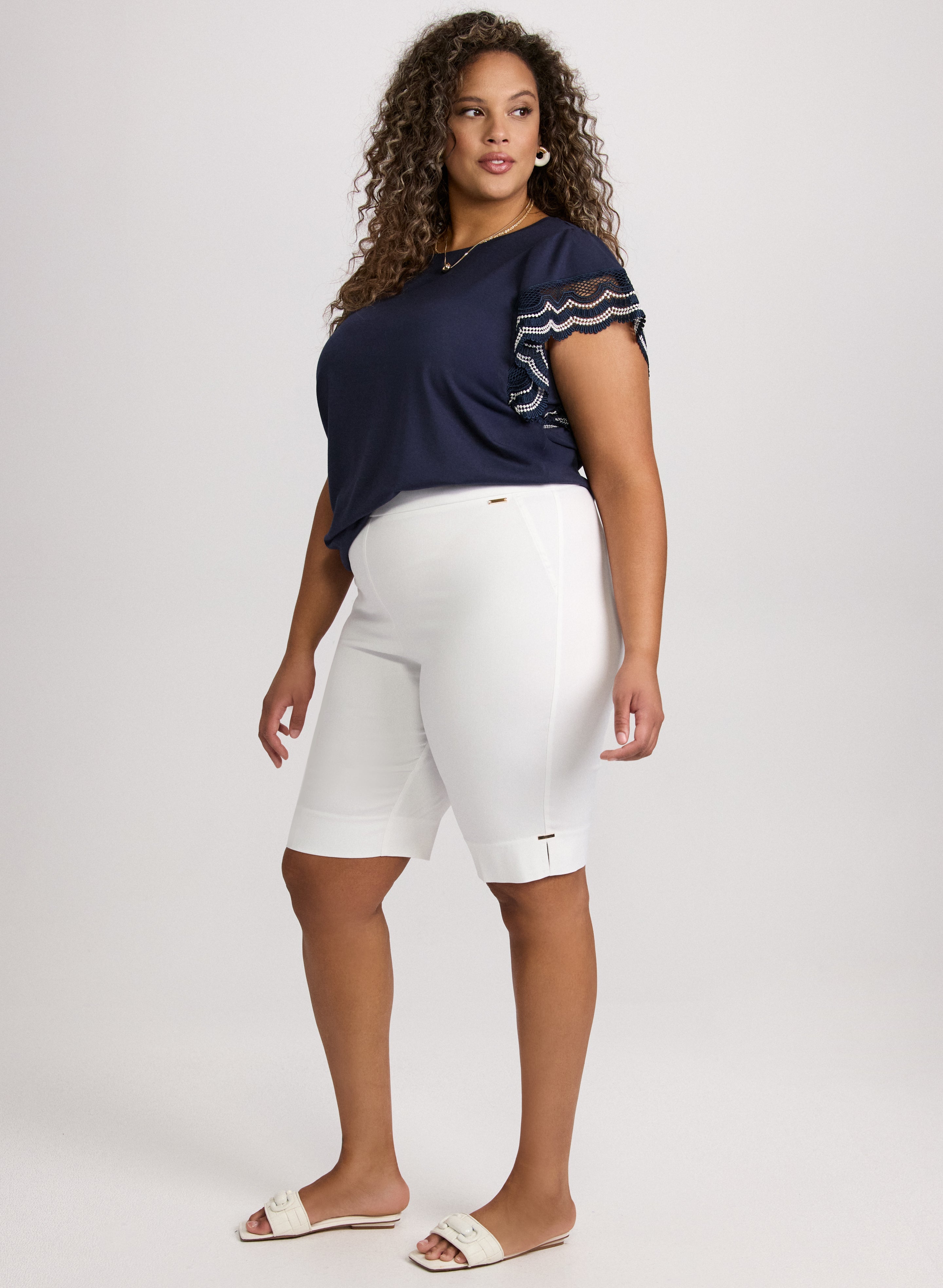 Bengaline Pull-On Shorts