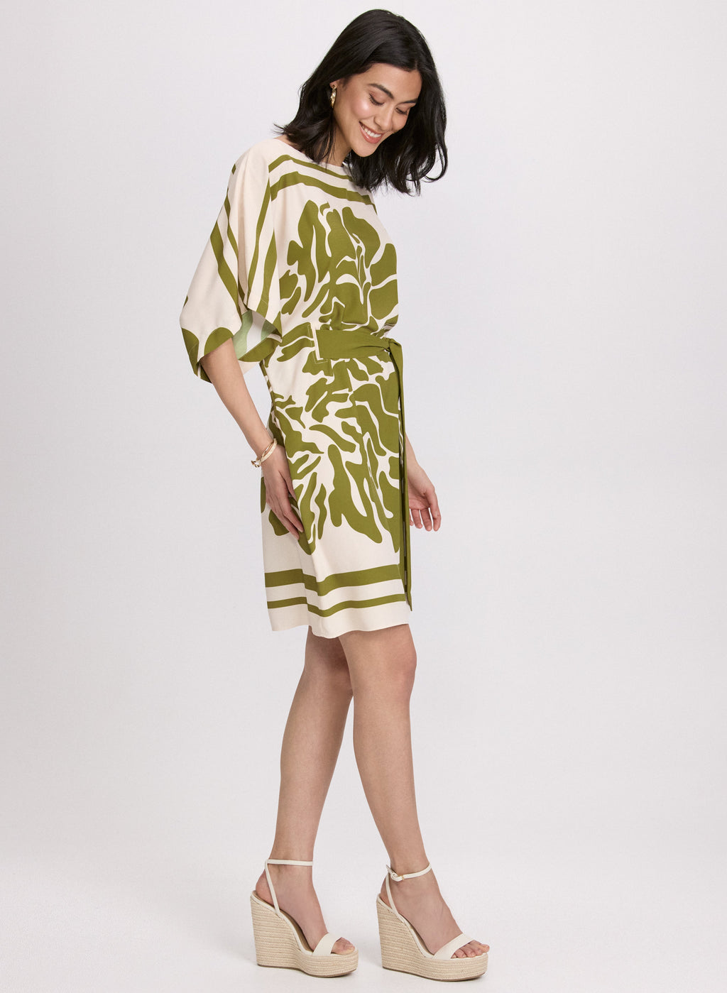 Abstract Print Dress