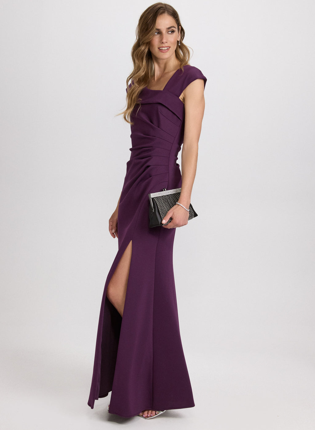 Asymmetric V-Neck Dress