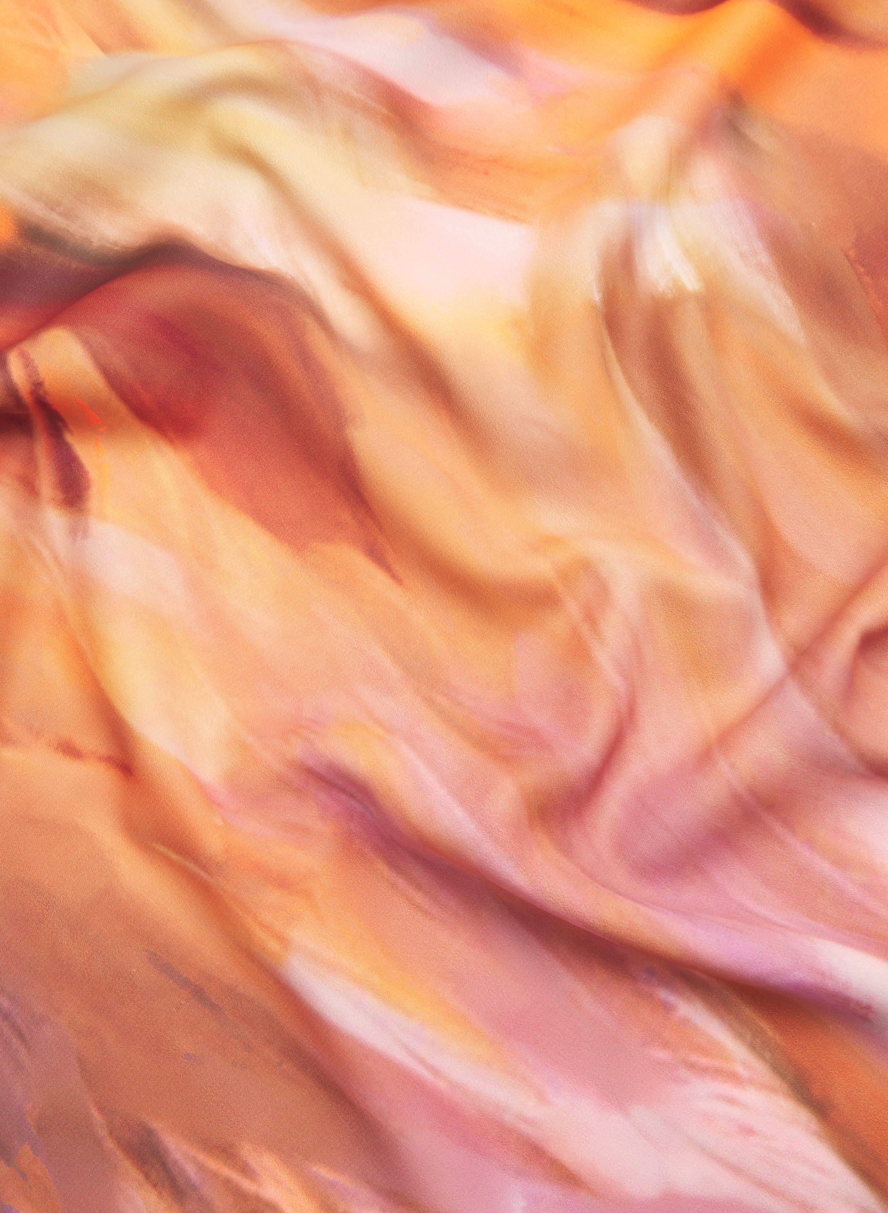 Abstract Cap Sleeve Top