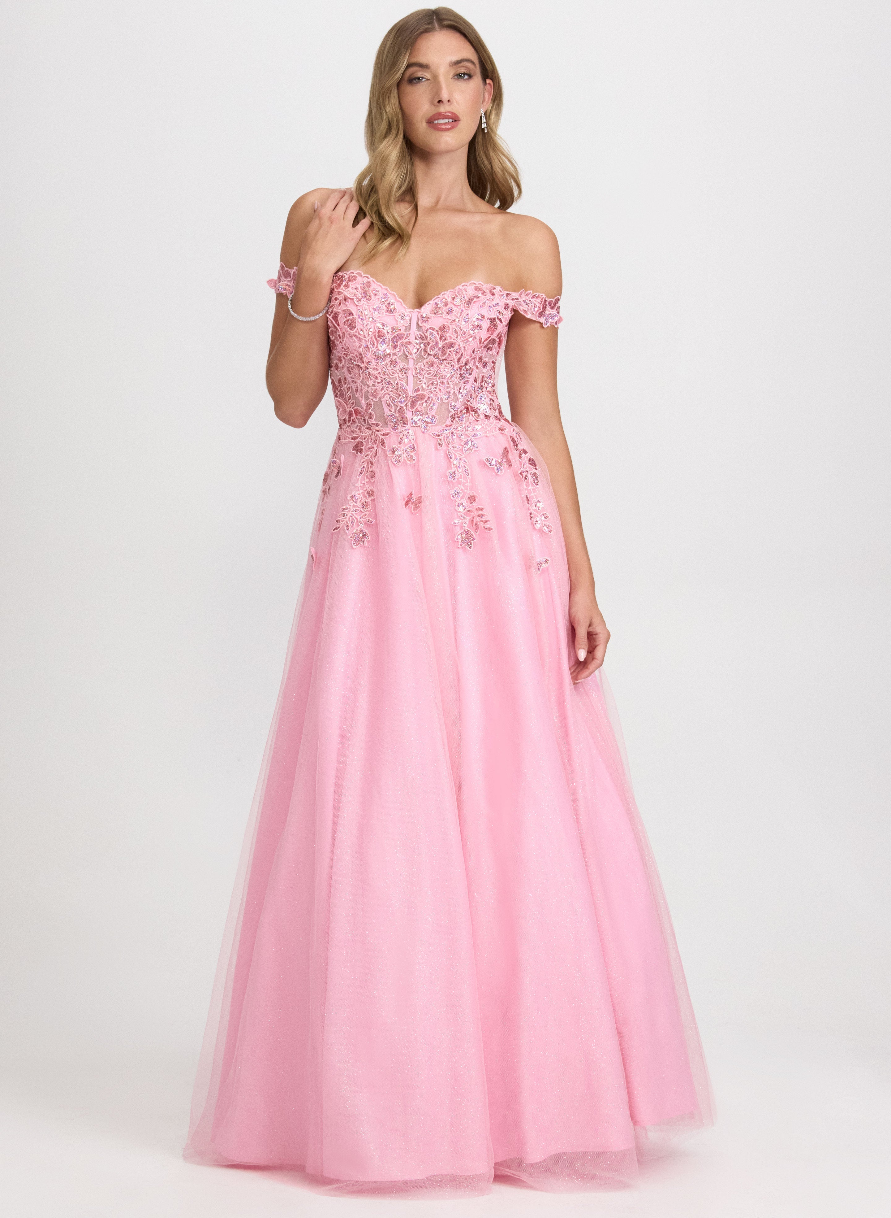 Butterfly Applique Ballgown