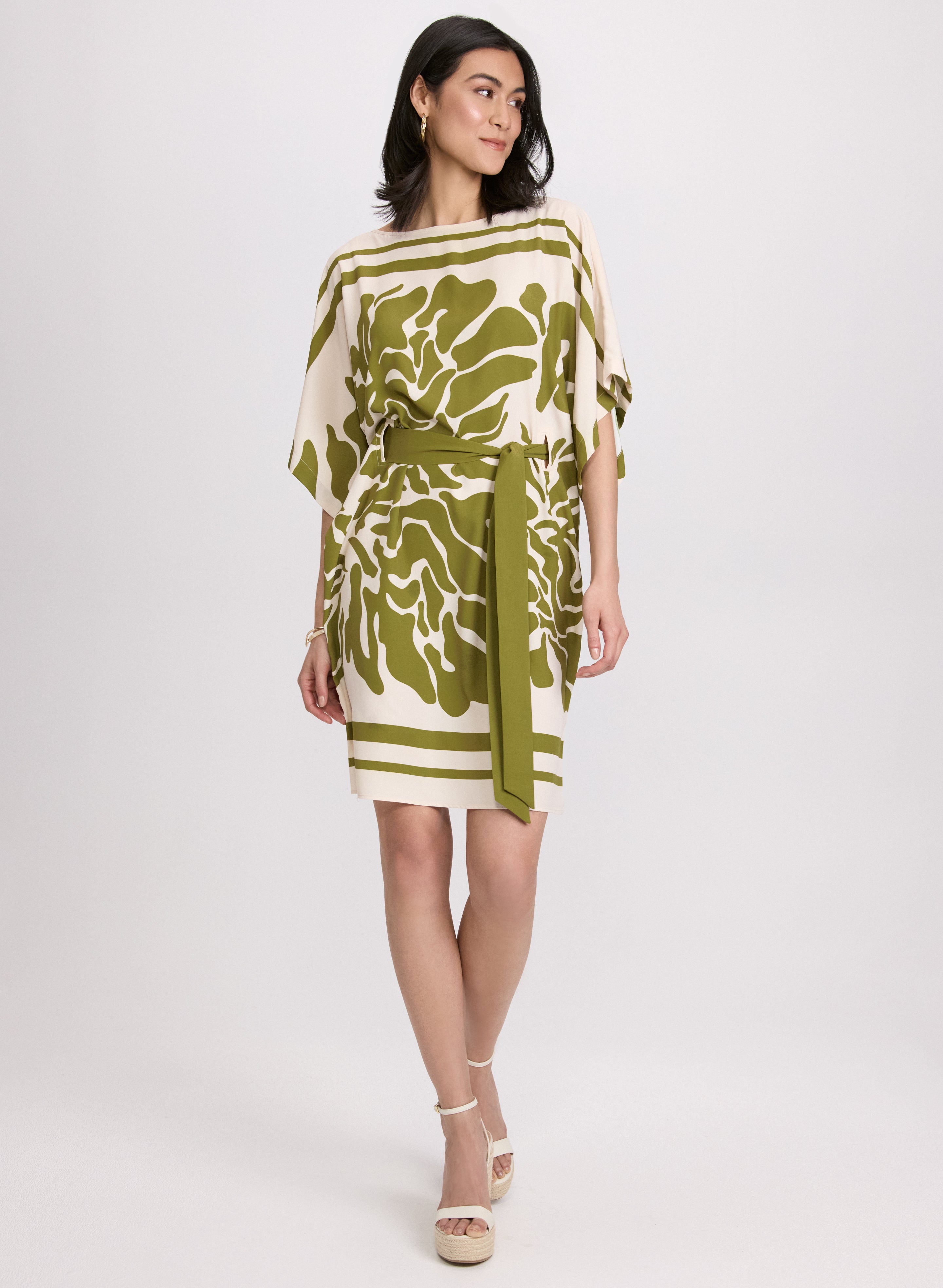 Abstract Print Dress