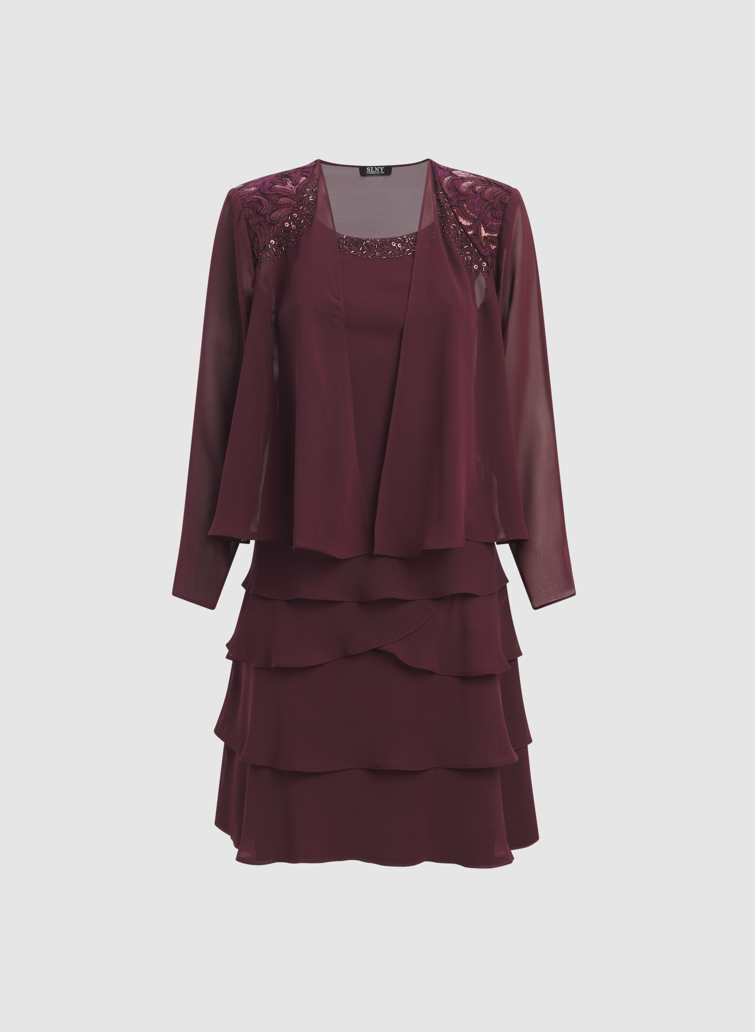 Chiffon Jacket & Dress Set