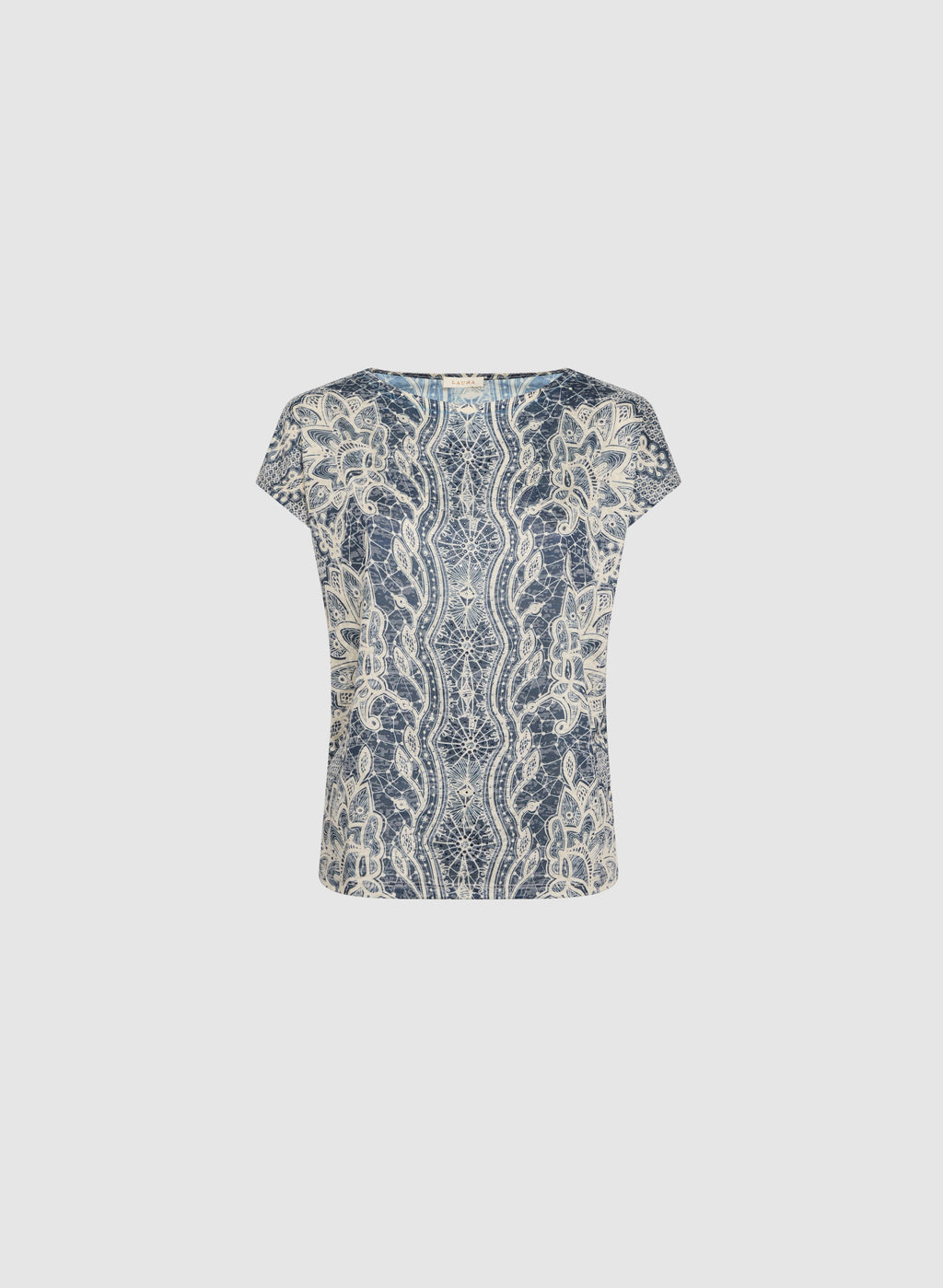 Abstract Rhinestone Embellished T-Shirt