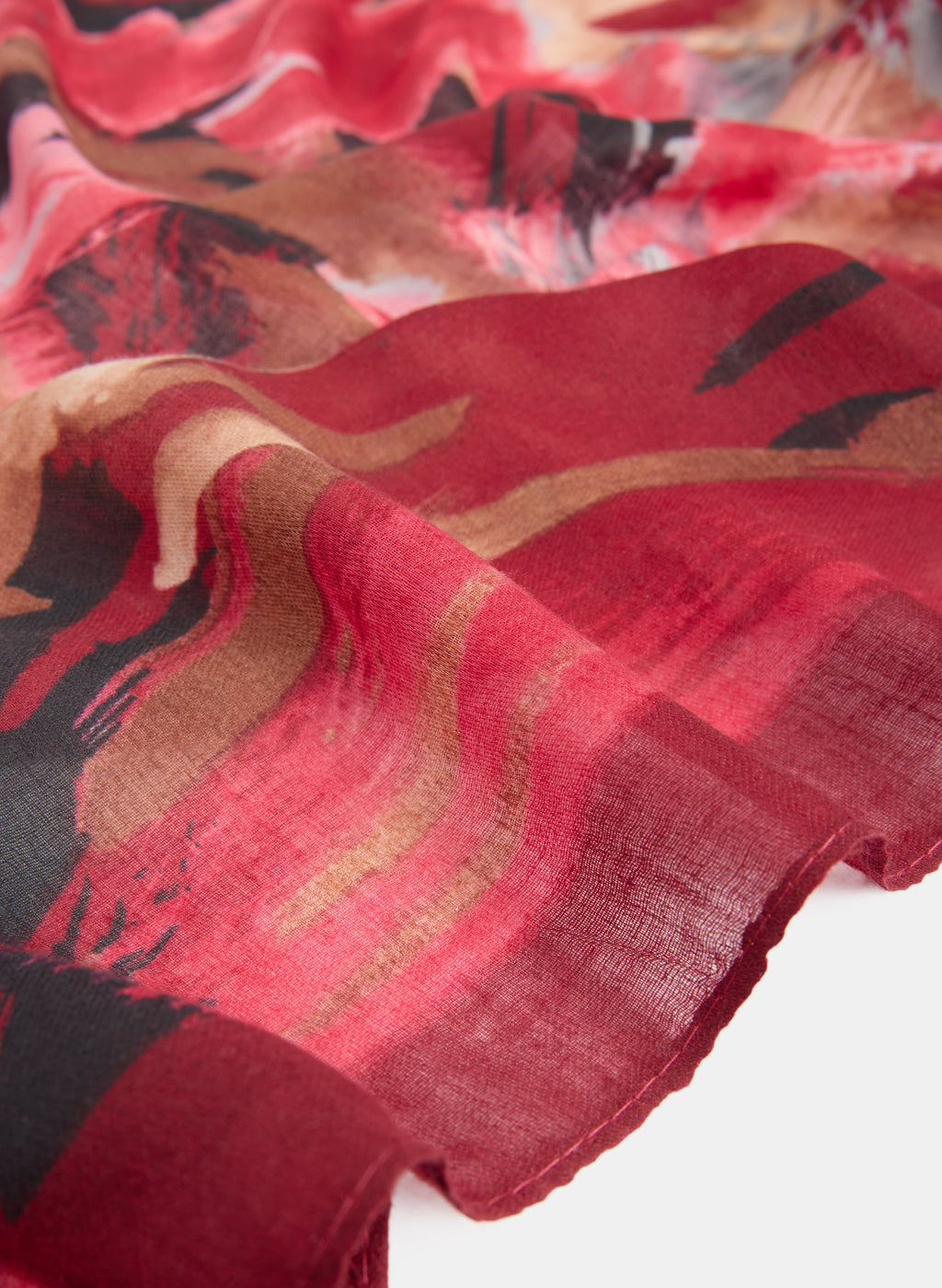 Brushstroke Print Scarf